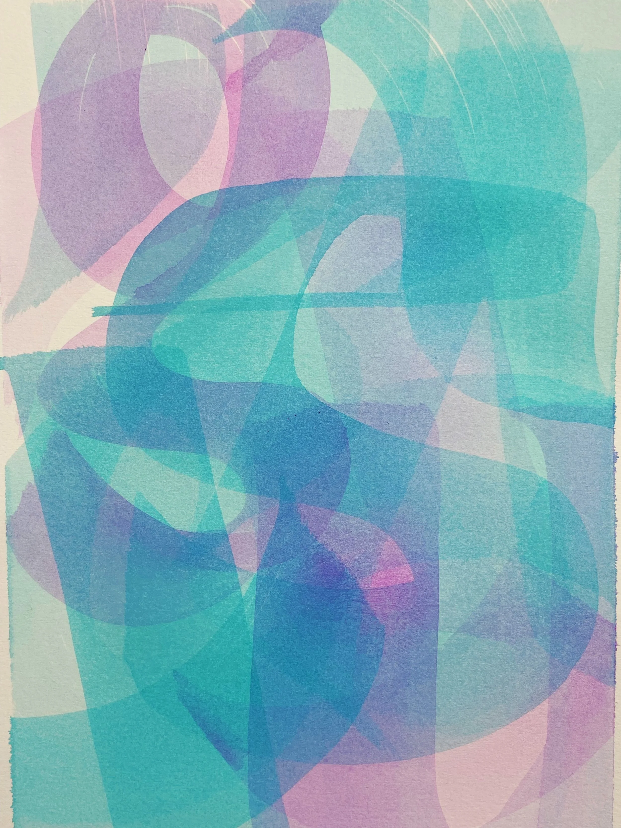 Lila y Celeste 1 - 2025
Acrilico sobre papel Fabriano 300gsm
30 x 42cm