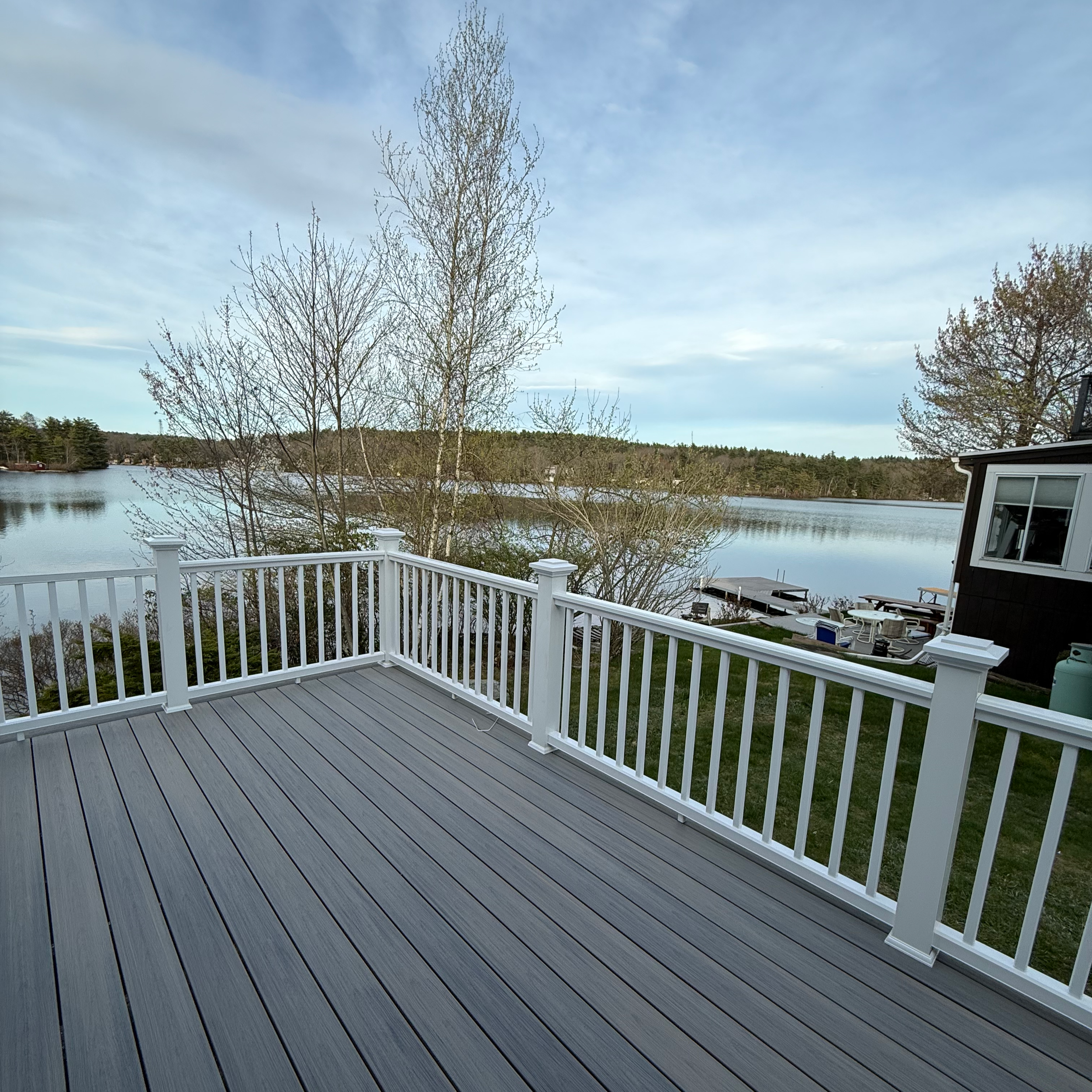 custom composite deck in Alton, NH