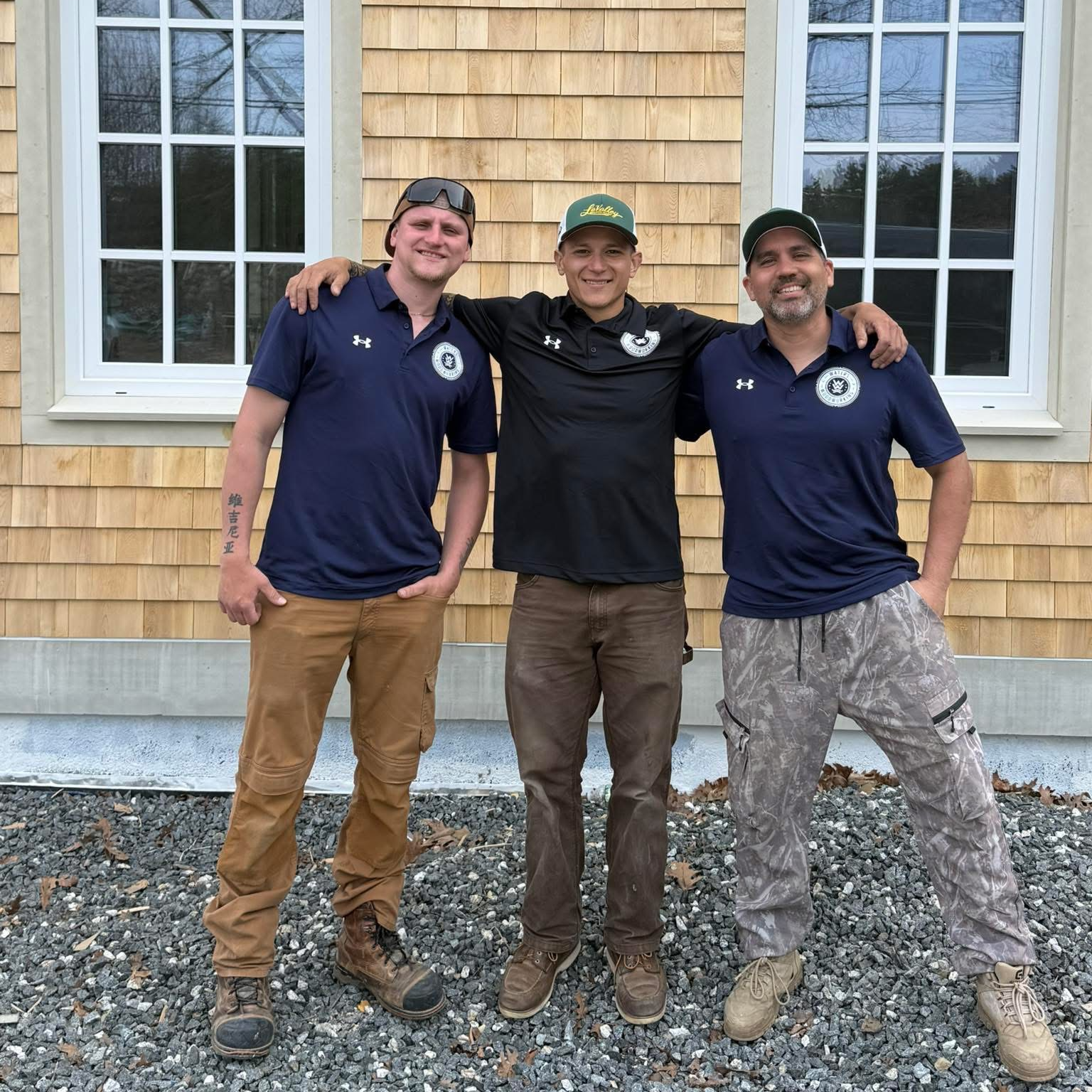 The Waters Woodworking Team at a Construction Project in Hampton Falls, NH