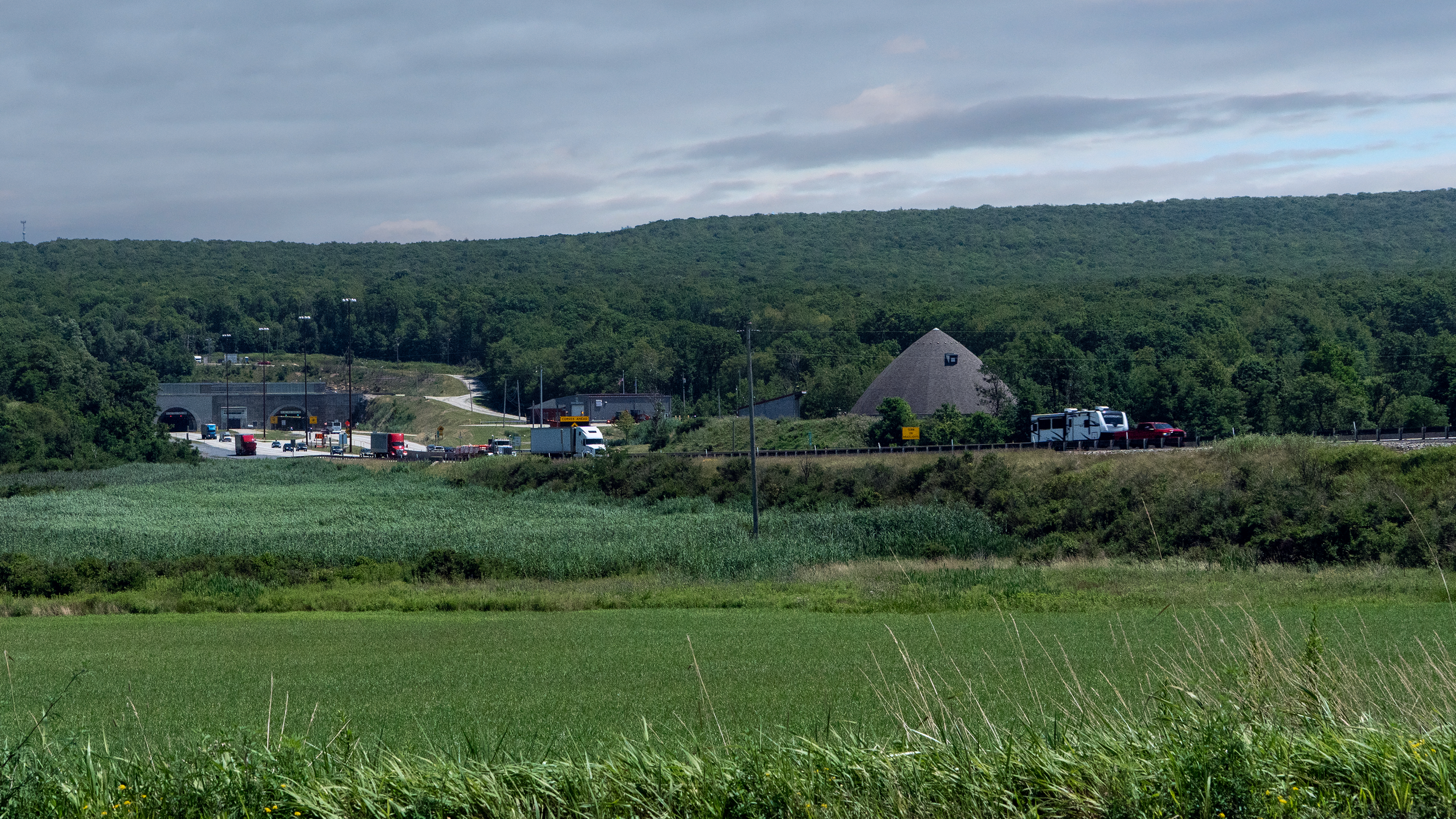 The current Allegheny Mountain from the west.