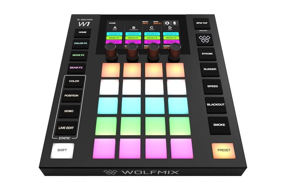 Wolfmix W1 MK2 standalone performance DMX lighting controller new!