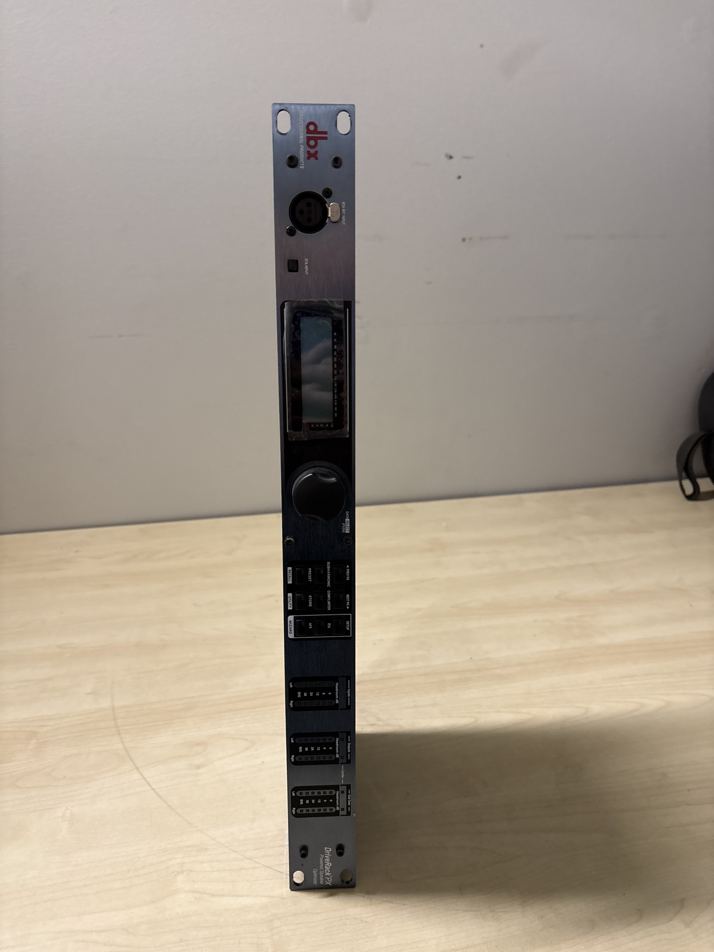 DBX DriveRack PX Powered Speaker Optimizer Digital Processor Working