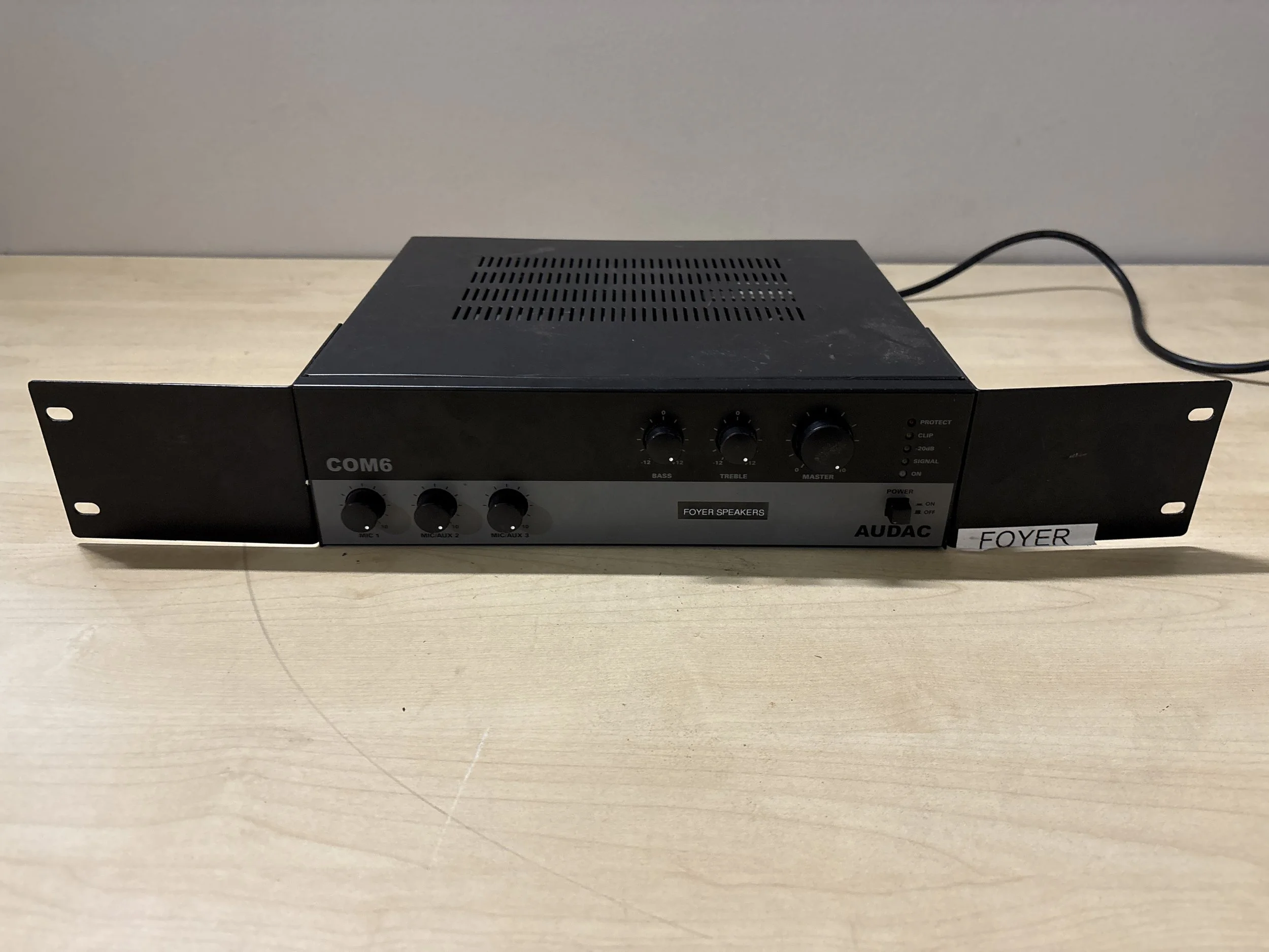 Amplifier  100v 60watt Audac COM6