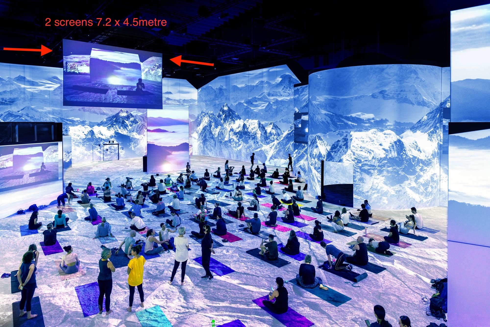 ShowTechnix Custom Flying Projector Screen Size: 7.2m x 4.5m High (Ex ...