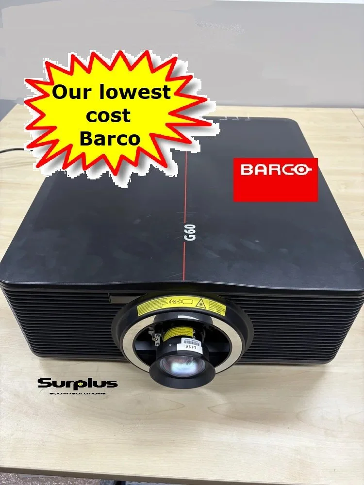 Projector Sale  Pack   Barco  10,000-Lumen WUXGA Laser DLP Projector  Model:  G60-W10   SELLING FAST! + Choice of Lens - Call   18-21,000HRS  Hurry Fast Moving Popular