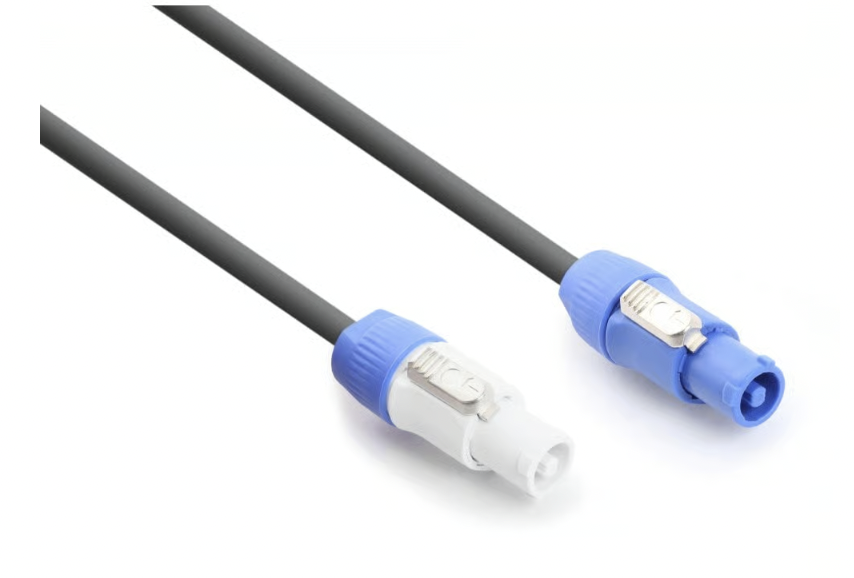 1.5m Input (Blue) Powercon to Output (Grey) Powercon lead - 1.5mm2  NEW!