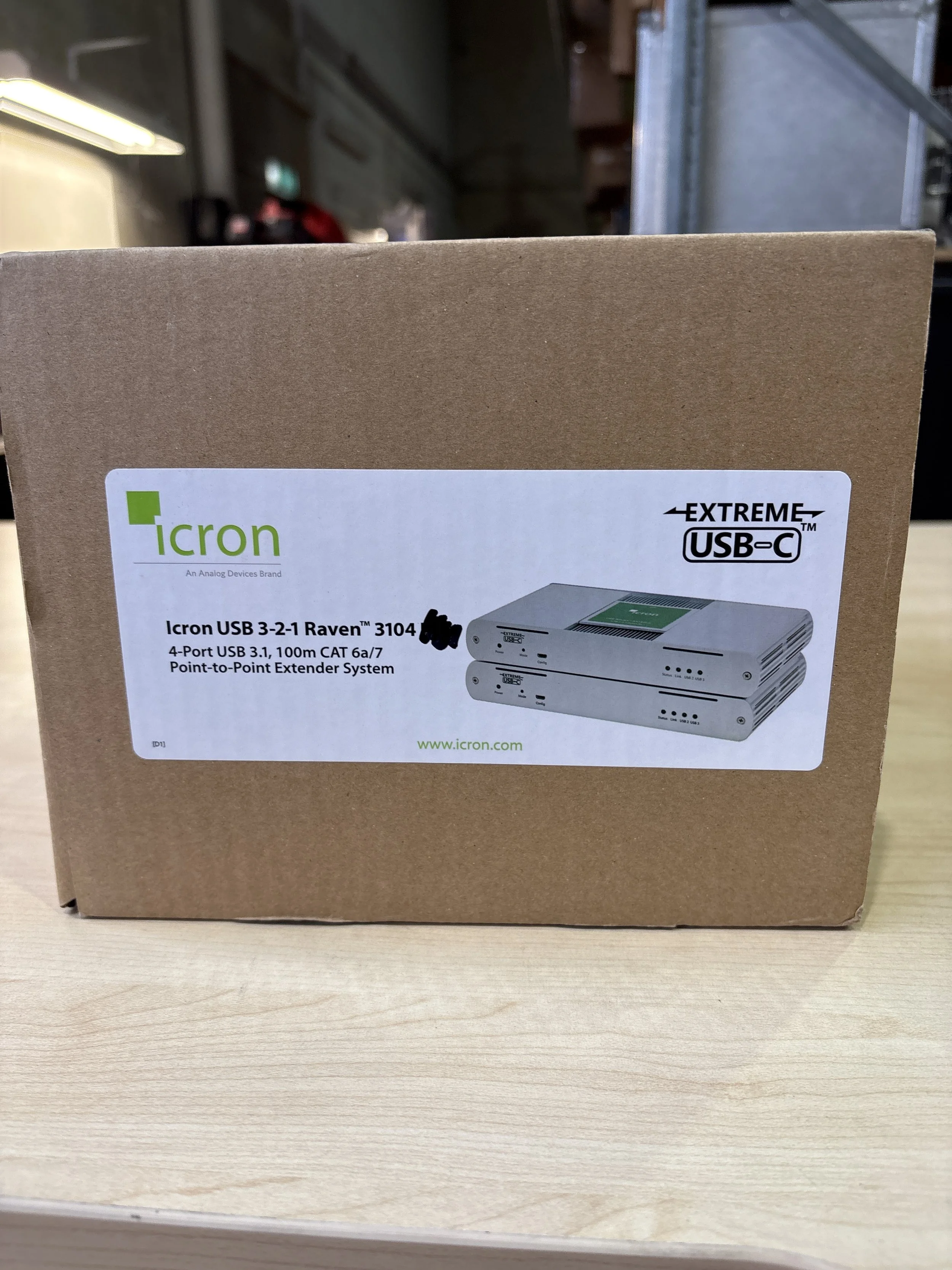 Icron USB 3-2-1 Raven 3104 Four Port CAT 6a/7 100m Extender