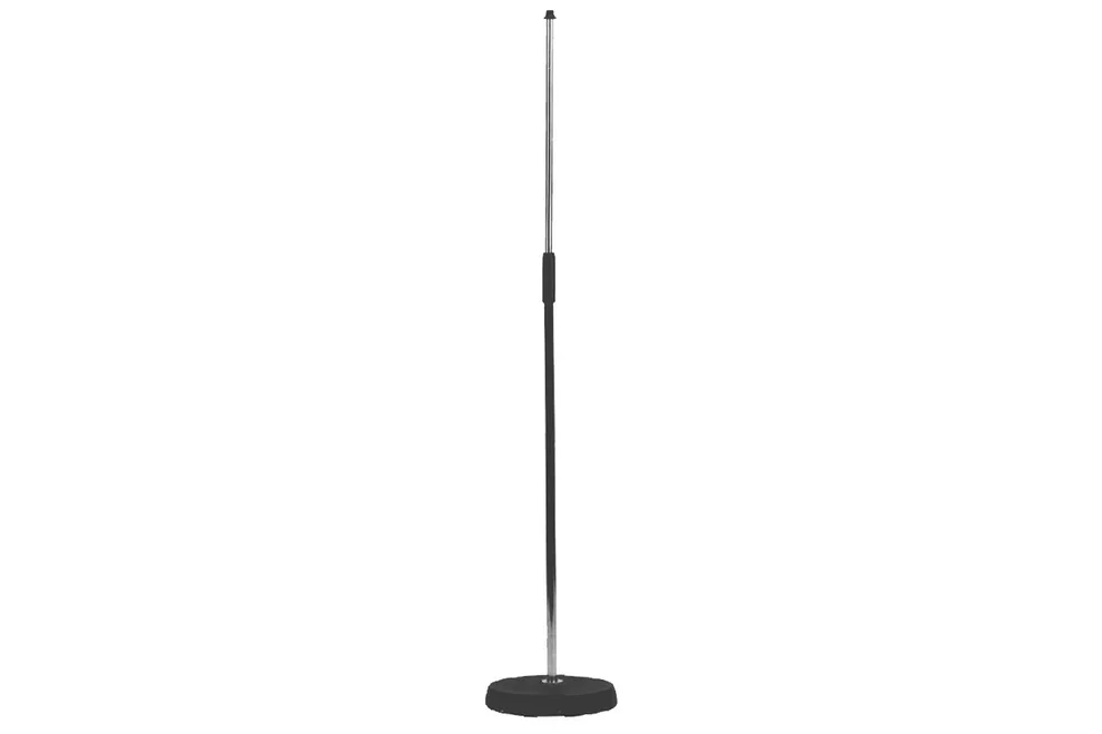 Round Base Straight Up Microphone Stand NEW!  Comedy Style Stand