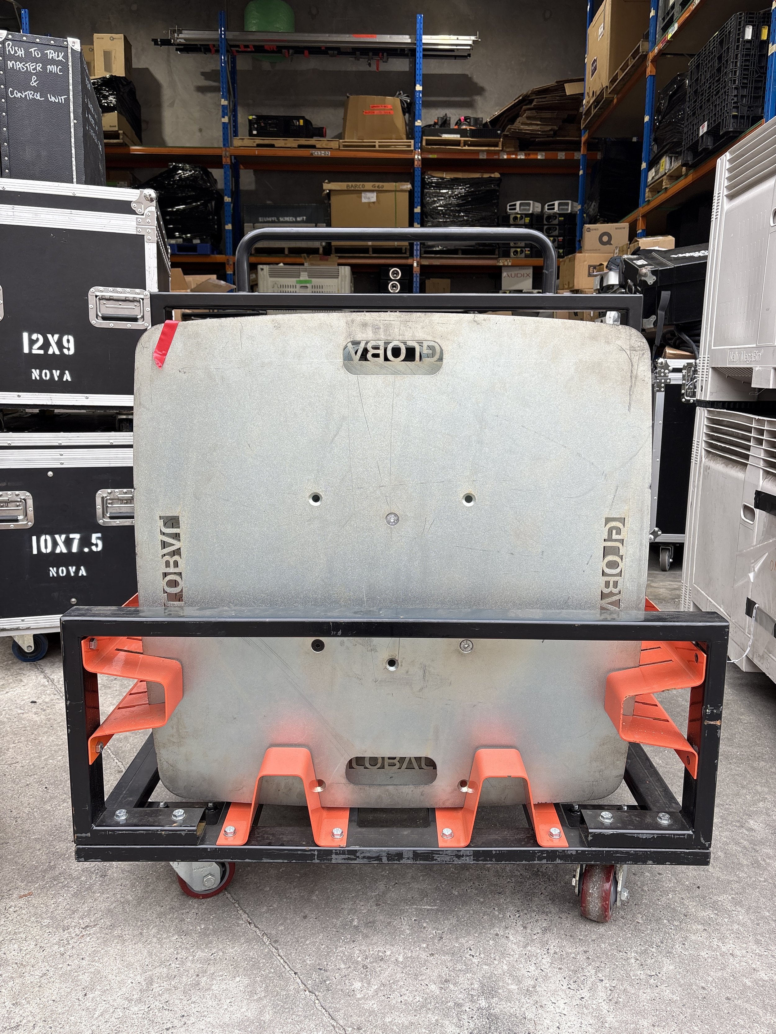 Global truss 750x750 base plates kit of 8 includes trolley!