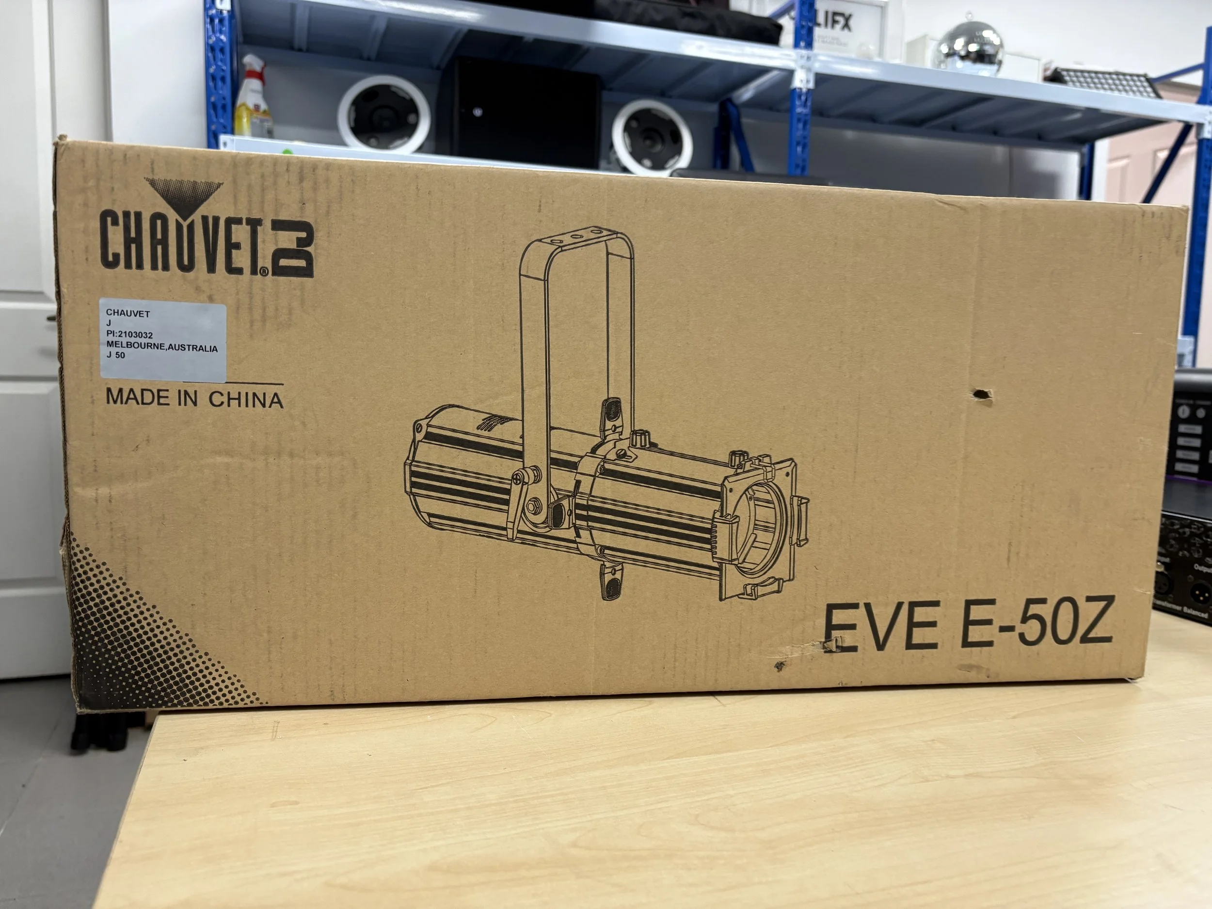 Chauvet EVE E-50Z 50 Watt LED Framing Profile Spot with Manual Zoom Stage Light ( new in box )