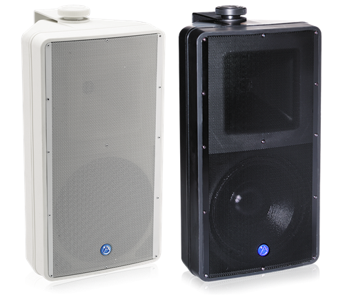 8" 2-Way Weather Resistant Speaker System with 70.7V/100V-60W Transformer and 8Ω Bypass