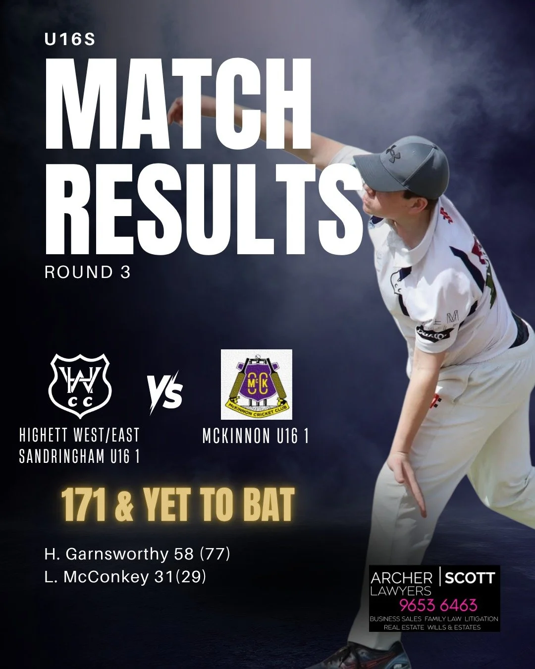 What a weekend it was for the youngsters!
Both the U16s and U12s kicked off their two-day matches at home, and there was plenty to smile about across both grades.

The U16s are set to defend 171 after another strong showing with the bat. Hugo continu