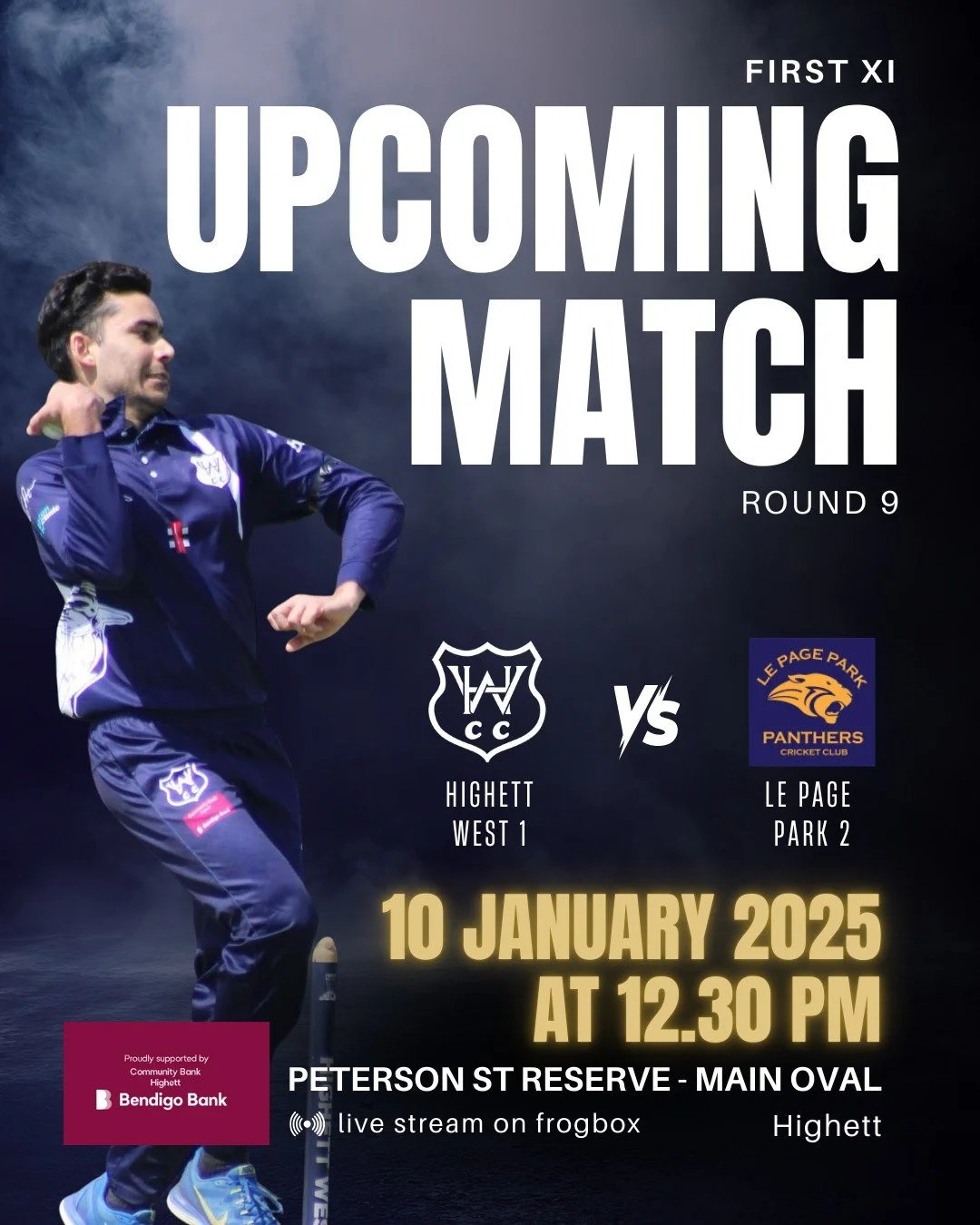 ✨ UPCOMING MATCHES ✨

Cricket is back this weekend for the First and Second XI and Senior Women's mixed side! 

The First XI and Women are playing at home whilst the Second XI are away. If you aren't still on holidays, we would love to see you down t