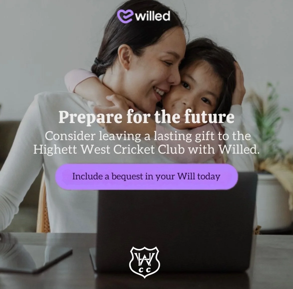 Leave behind a lasting legacy for a cause close to your heart 💜

We&rsquo;ve teamed up with our friends at @willedaustralia to make the typically daunting task of legal Will writing dead easy!

By generously including Highett West Cricket Club in yo