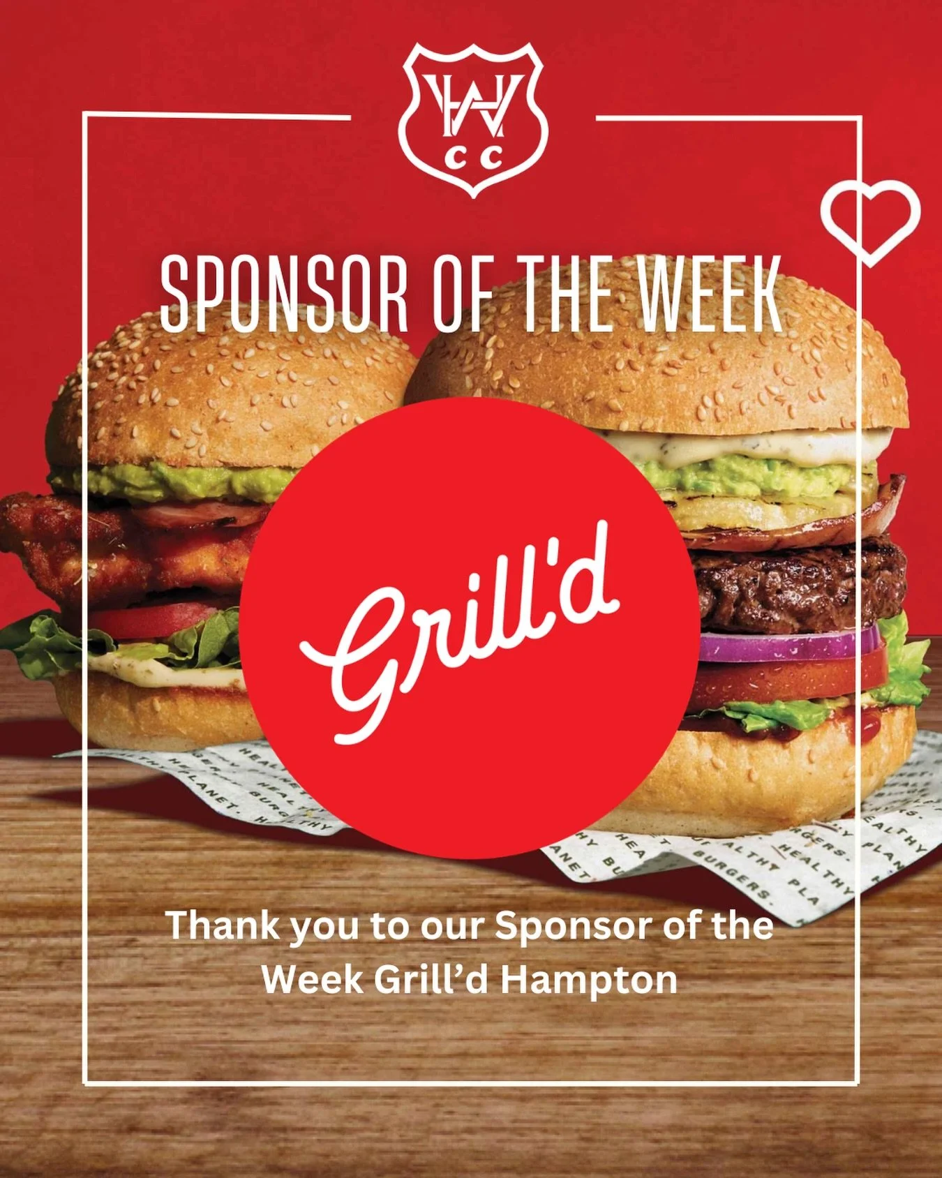 Giving thanks to our Sponsor of the Week @grilldburgers in Hampton.

&lsquo;We&rsquo;ve been proudly serving our communities with healthy burgers since our very first restaurant in Hawthorn back in 2004. 100% natural^, fresh and guilt free. Just good