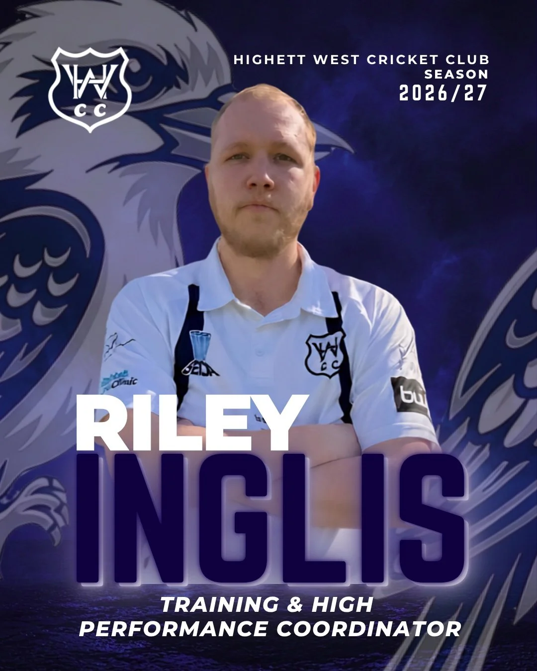 We are excited to announce Riley Inglis as our new Training &amp; High Performance Coordinator.

Riley is well known to us but this year will play a different but very important role organising and running trainings, supporting players with direct on
