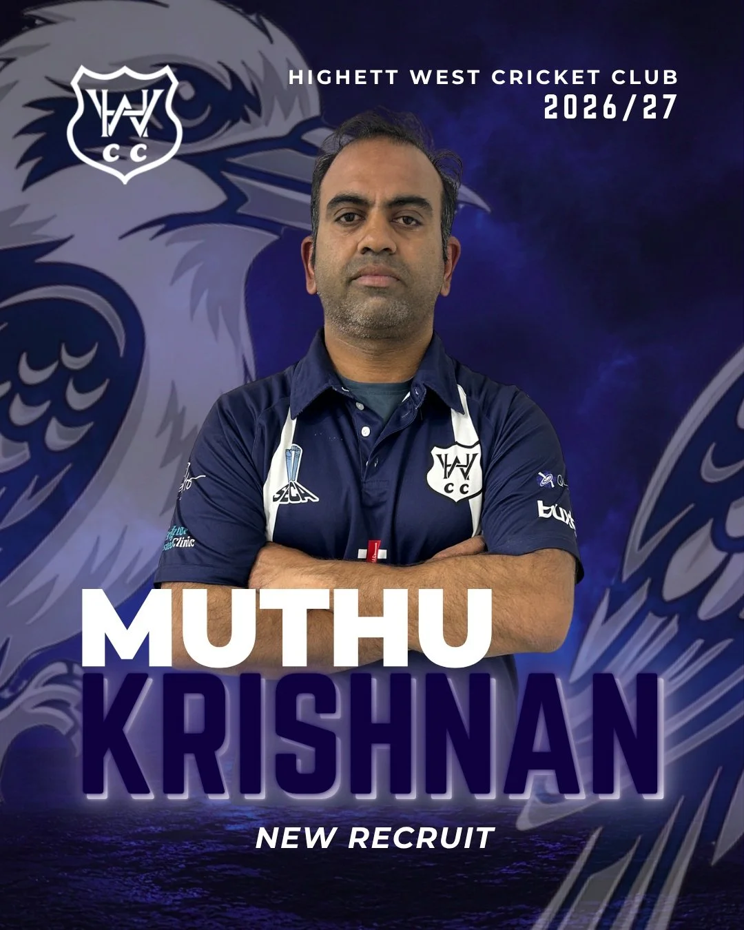 🚨 NEW RECRUIT 🚨 

 Welcome Muthu Krishnan to Highett West Cricket Club for season 2026/27!