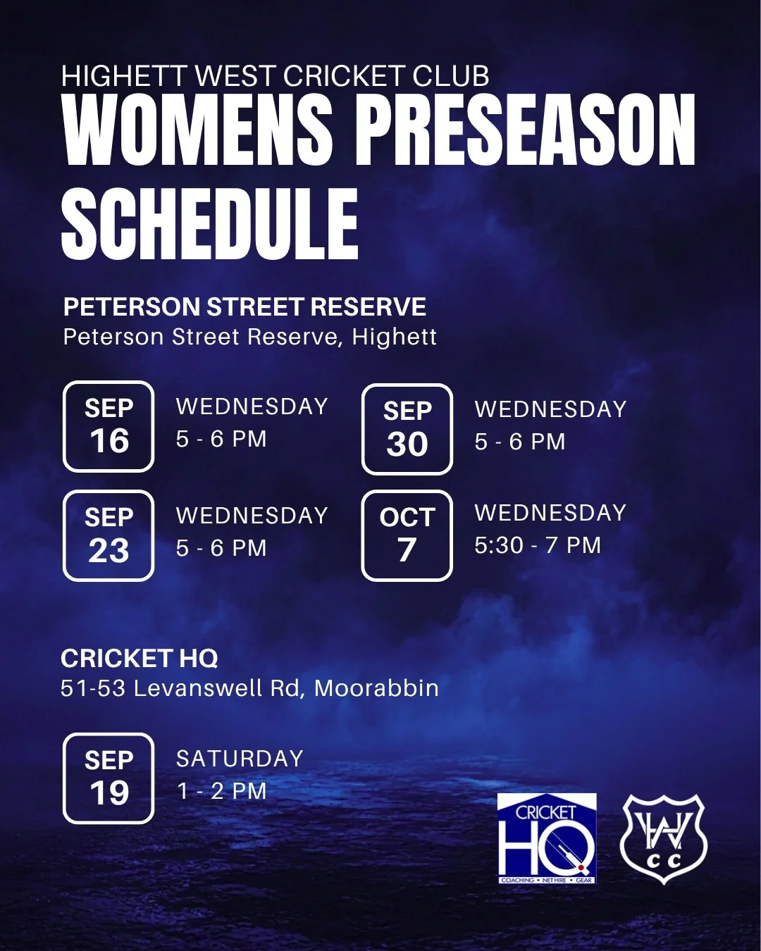 Our final Preseason Schedule before season starts! With less than a month to go, it's time to start the grind 💪🏼