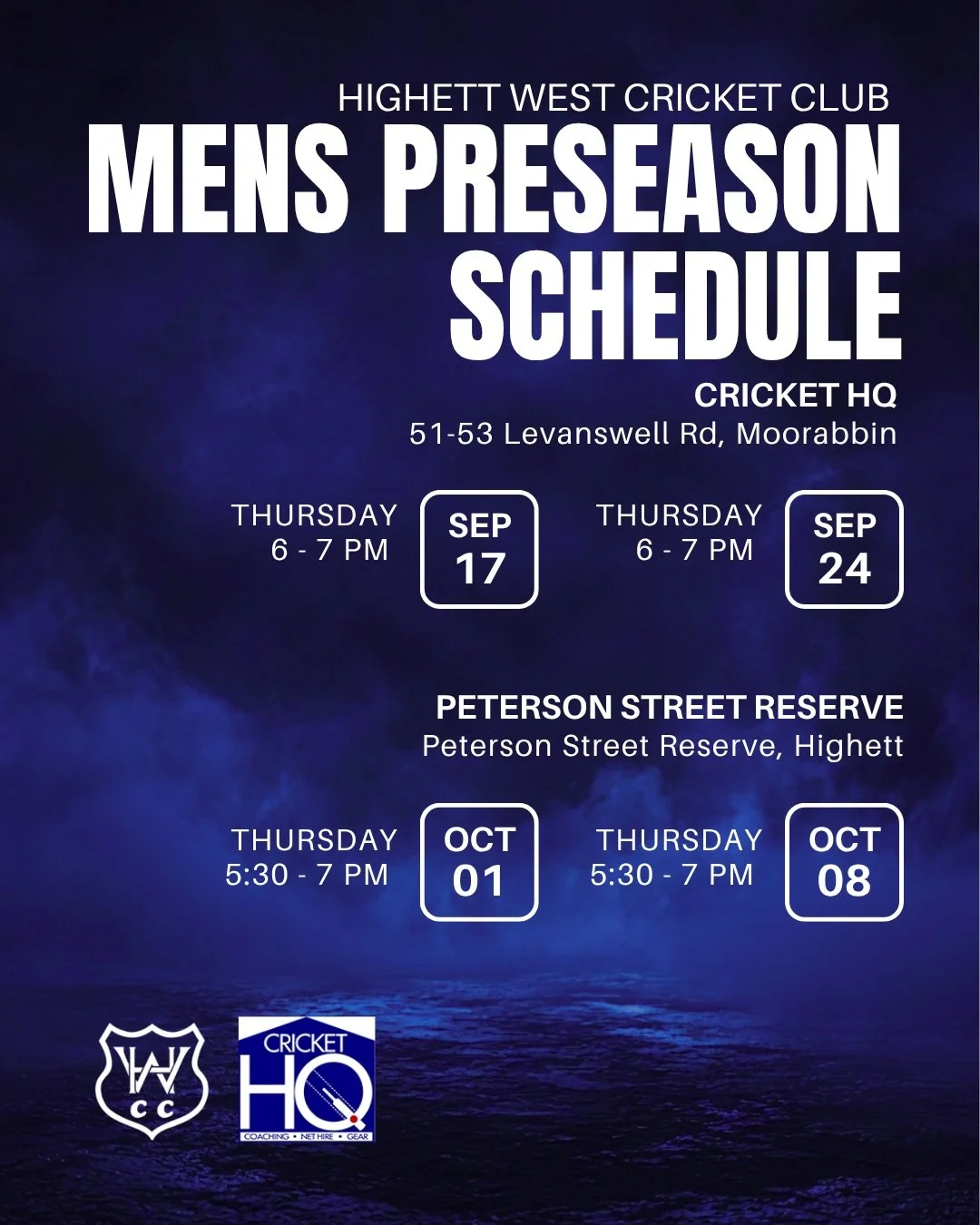 Our final Preseason Schedule before season starts! With less than a month to go, it's time to start the grind 💪🏼