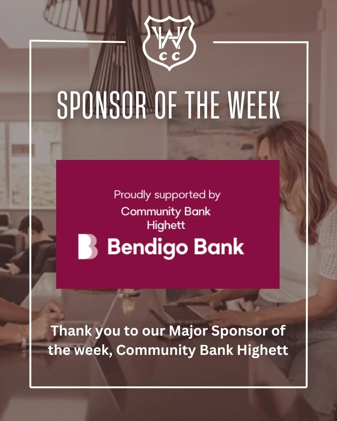 Giving thanks to our Major Sponsor of the Week, @communitybankhighett

For anyone from the Highett West family, whether it&rsquo;s insurance, home or business loans or just general banking needs, drop in and chat to the team at Community Bank Highett