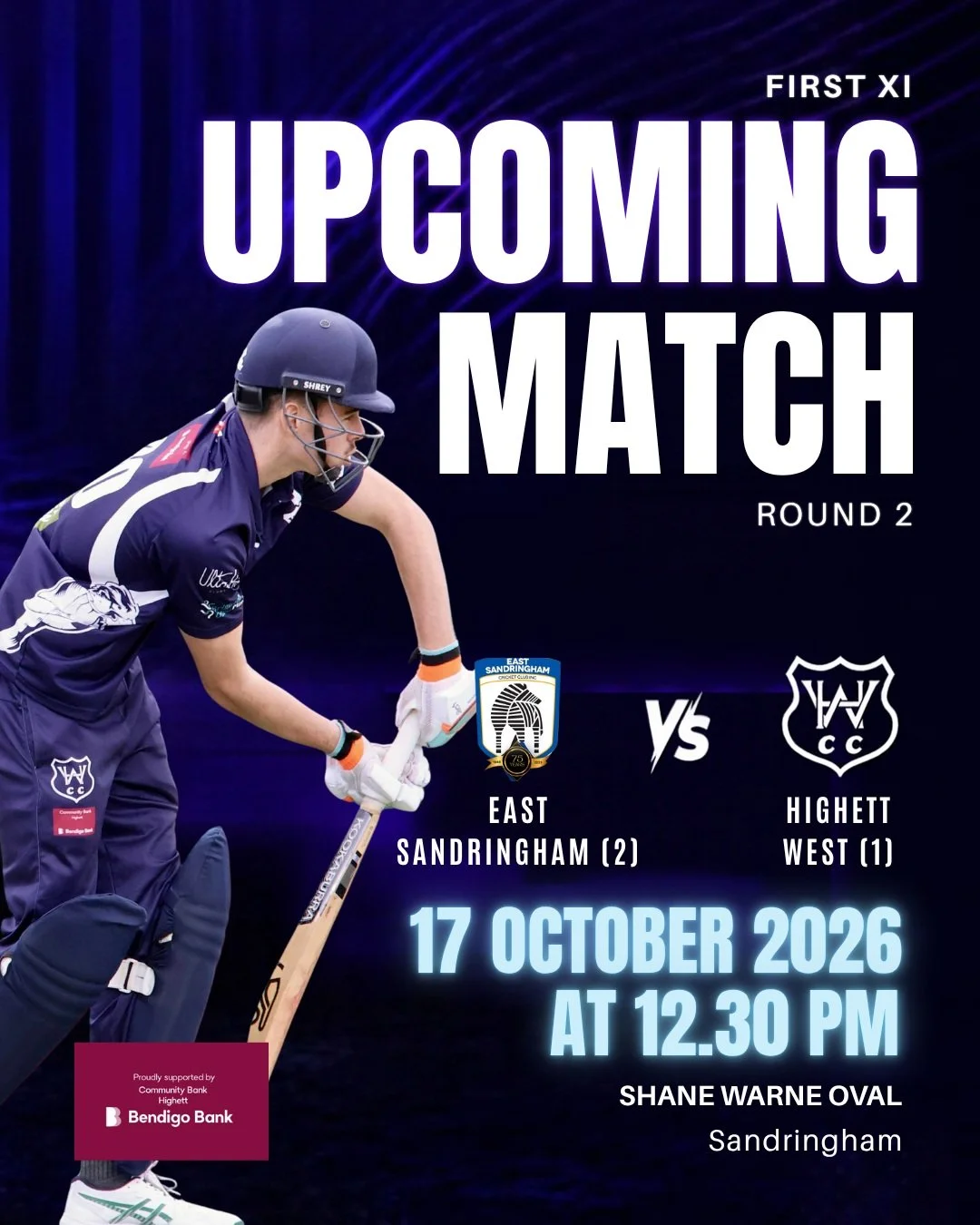 Here are the upcoming matches for this weekend.

We now have all 6 sides on the field, with the Second and Third XI taking the field on Saturday for their first game of the season.

Go well everyone! 💙🤍
