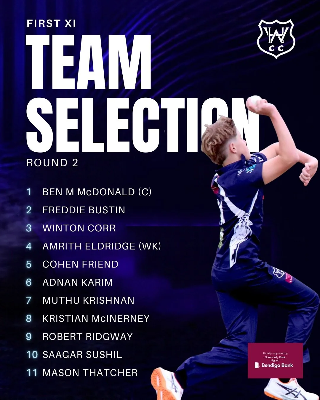 Here are the teams for the upcoming weekend 💪🏼
