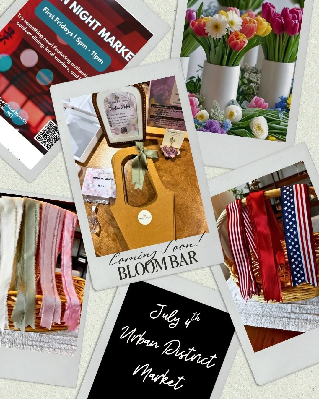 Celebrate with flowers + fun this Friday, July 4th at Urban District Market (2315 N. Davidson St, Charlotte)!

💐 Build-your-own bouquets with premium stems
🎀 Festive ribbons &amp; tags
👨&zwj;👩&zwj;👧&zwj;👦 Family-friendly fun + surprises

Come e