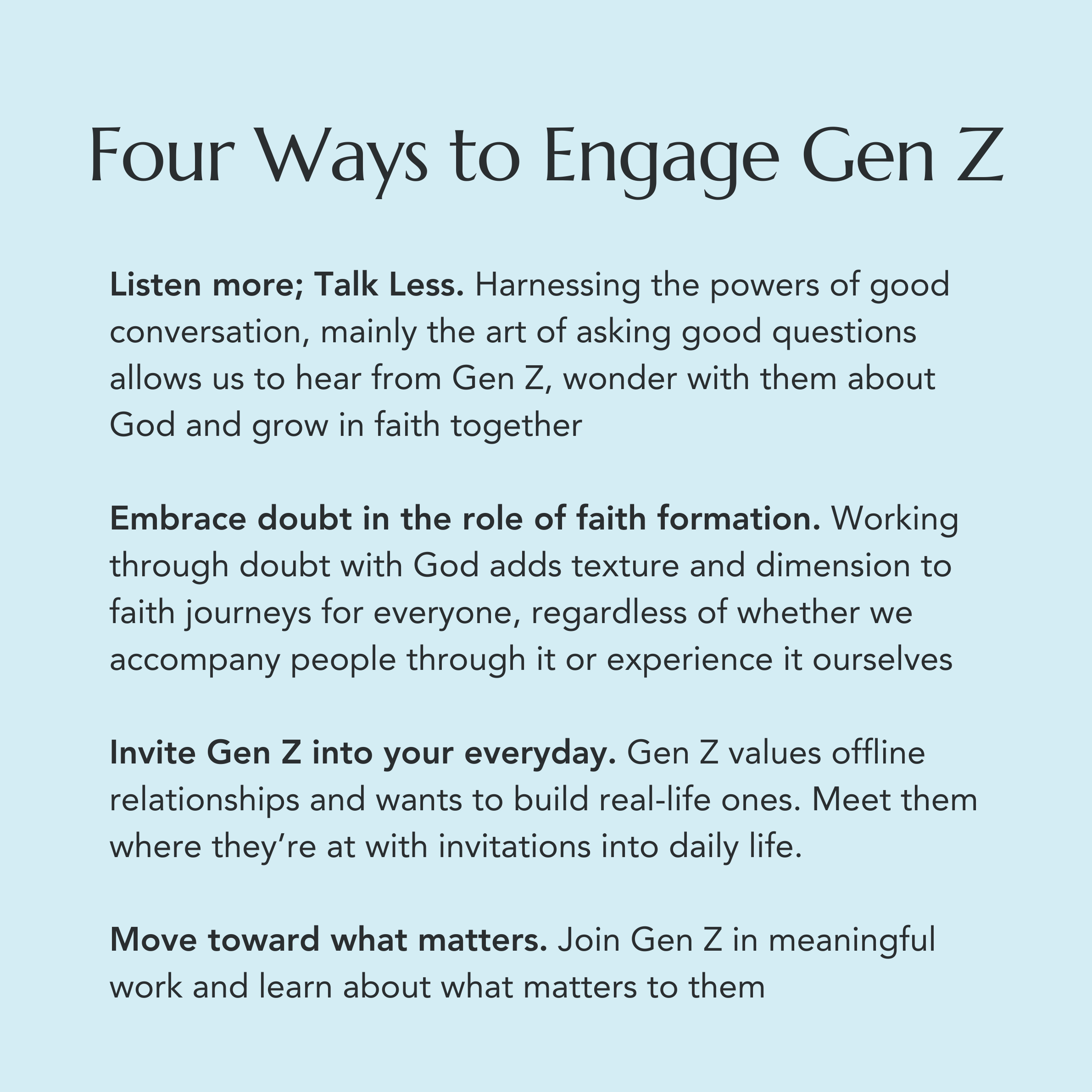 Four Ways to Engage Gen Z