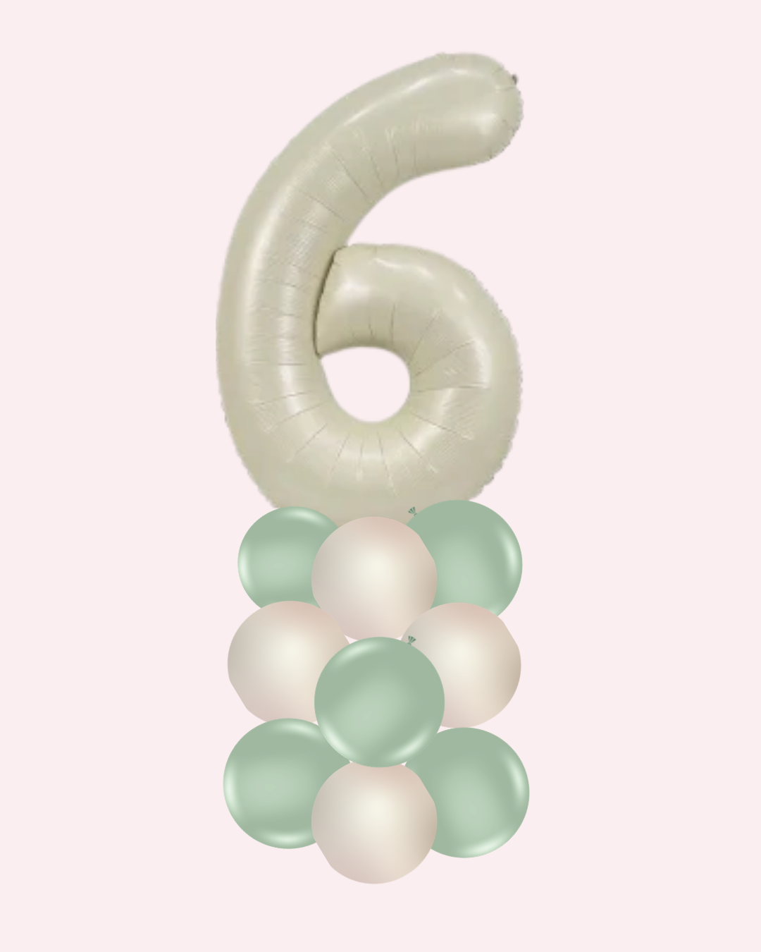 Single Number Balloon Stack