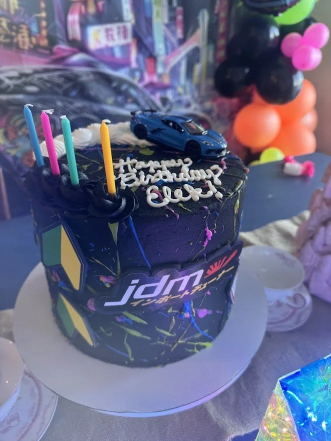 Theme Development - Japanese Domestic Market (JDM) birthday cake. Will provide Vendor's Contact info upon request.