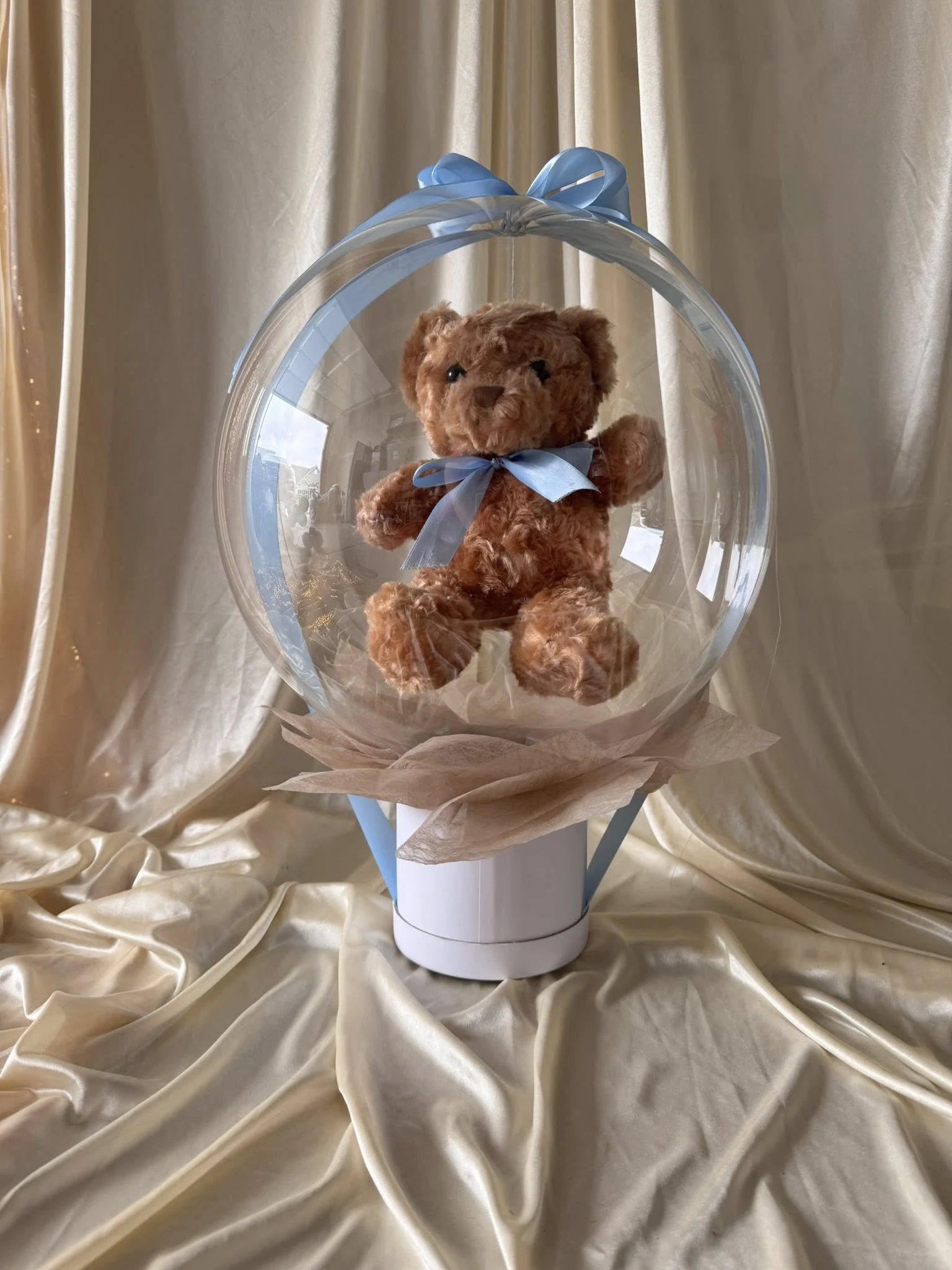 Stuffed Bubble Balloon with Bear