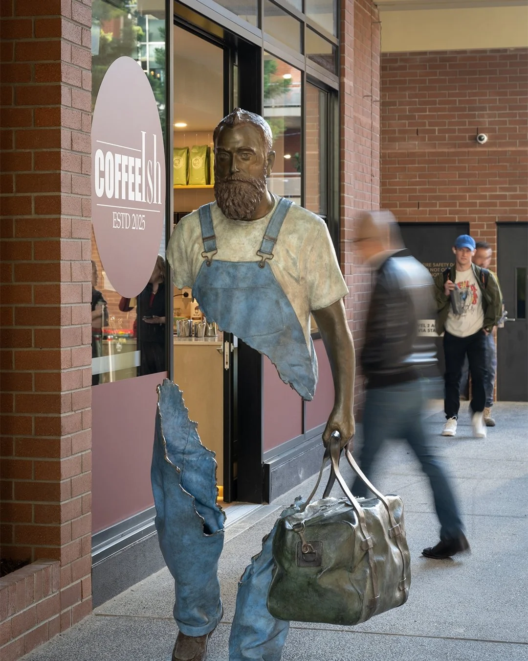 A traveller paused mid-journey&rsquo;s flight,
Raphael stands in bronze and light.
A moment caught, a story untold &mdash;
Have you found him in Fish Lane&rsquo;s fold?