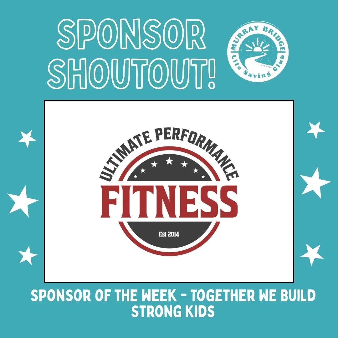 🌟 Sponsor of the Week 🌟

This week we would like to acknowledge and thank Ultimate Performance Fitness for their support of Murray Bridge Life Saving Club.

Their contribution helps us:
✔ Deliver our Nippers program at Sturt Reserve
✔ Provide equip