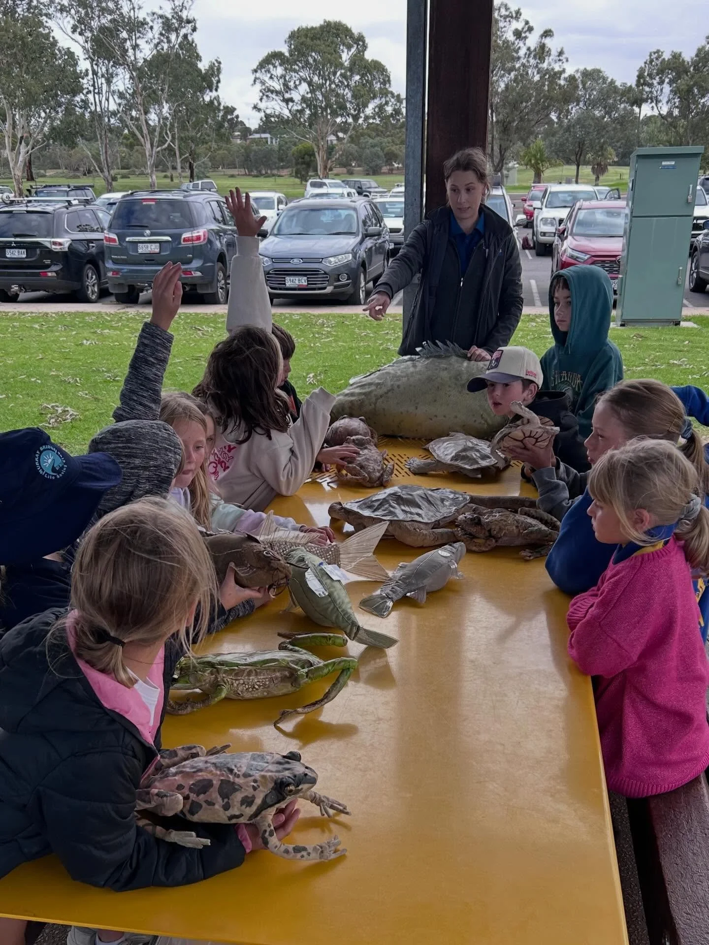 What an epic last session for the season. 

With the weather so fresh, all the kids stayed dry and we welcomed Marine Safety SA and the Murraylands &amp; Riverland Landscape Board. 

The kids were engaged and asked numerous questions about the animal