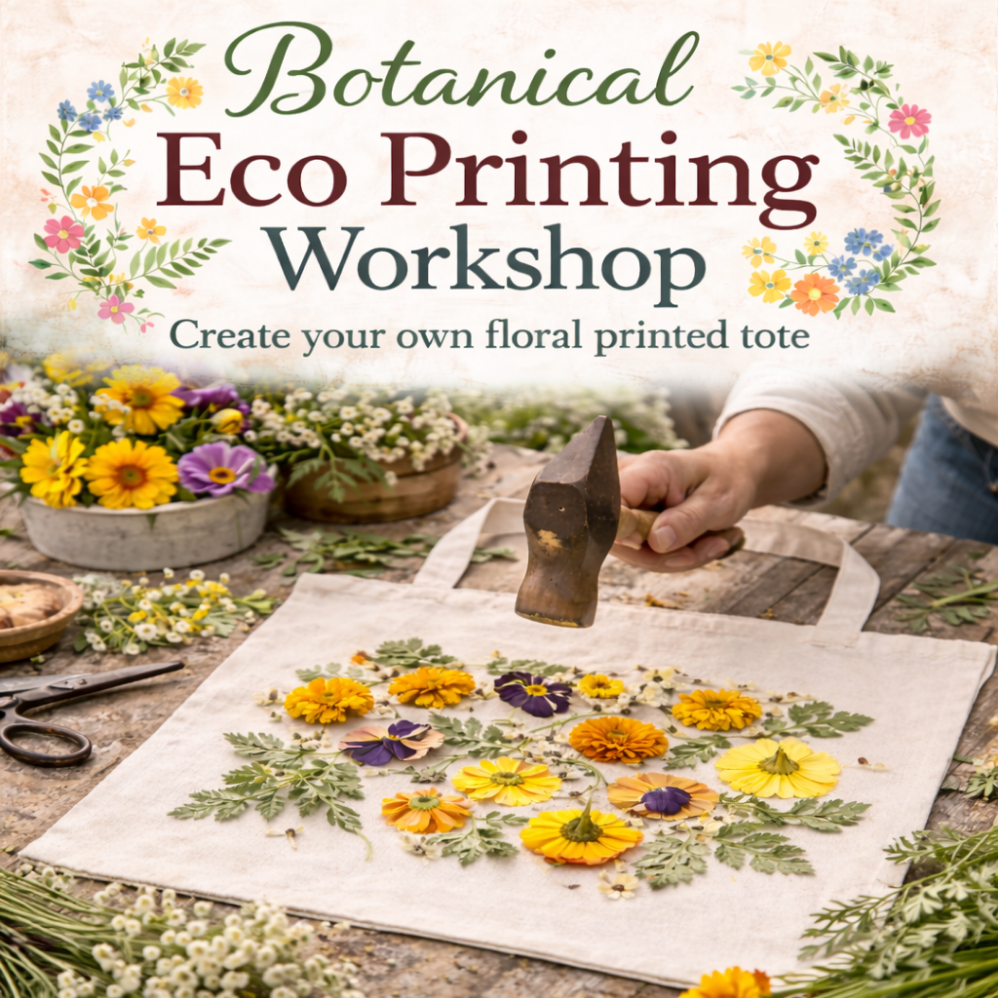 🎨 Botanical Eco Printing Workshop