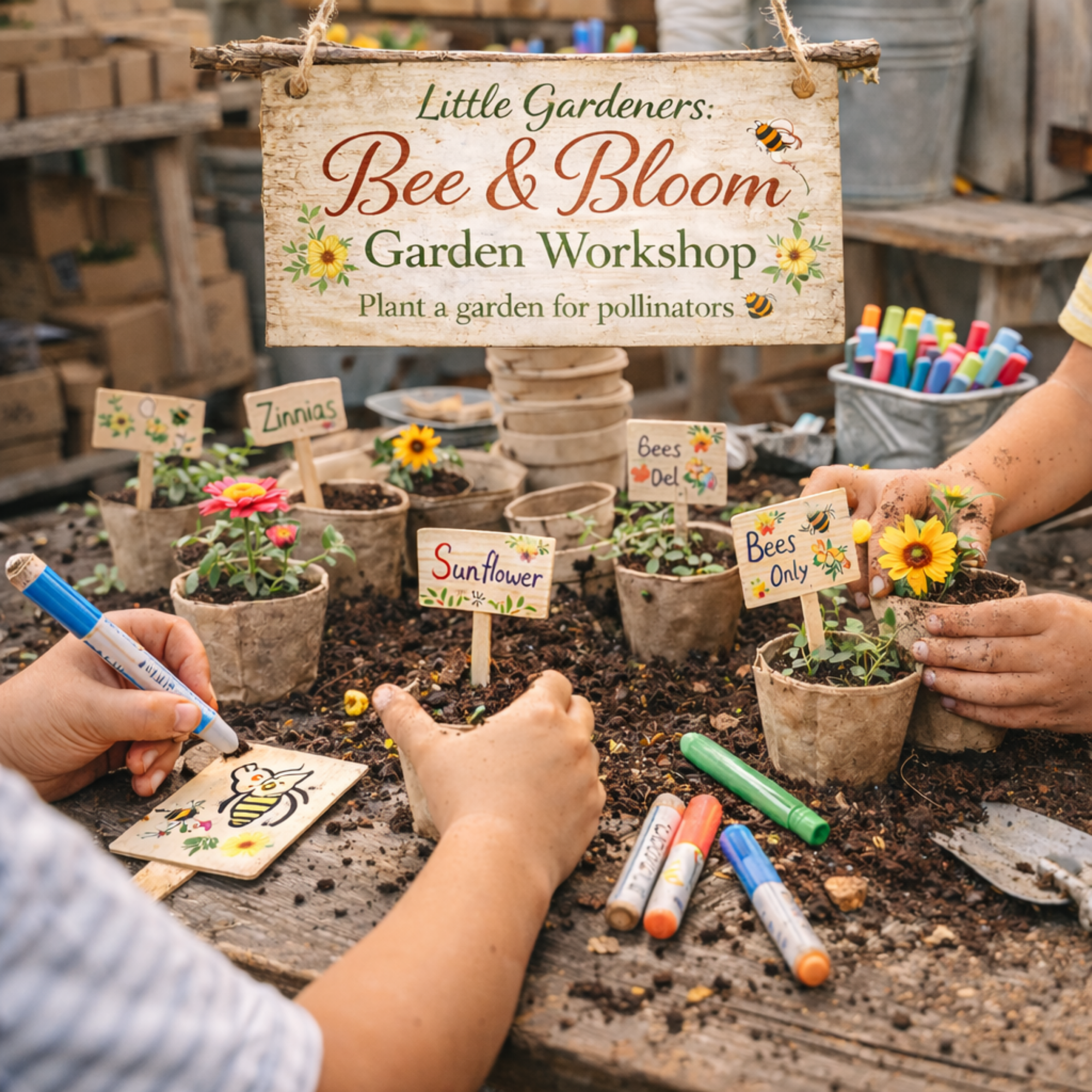 🐝 Little Gardeners: Bee & Bloom Garden Workshop