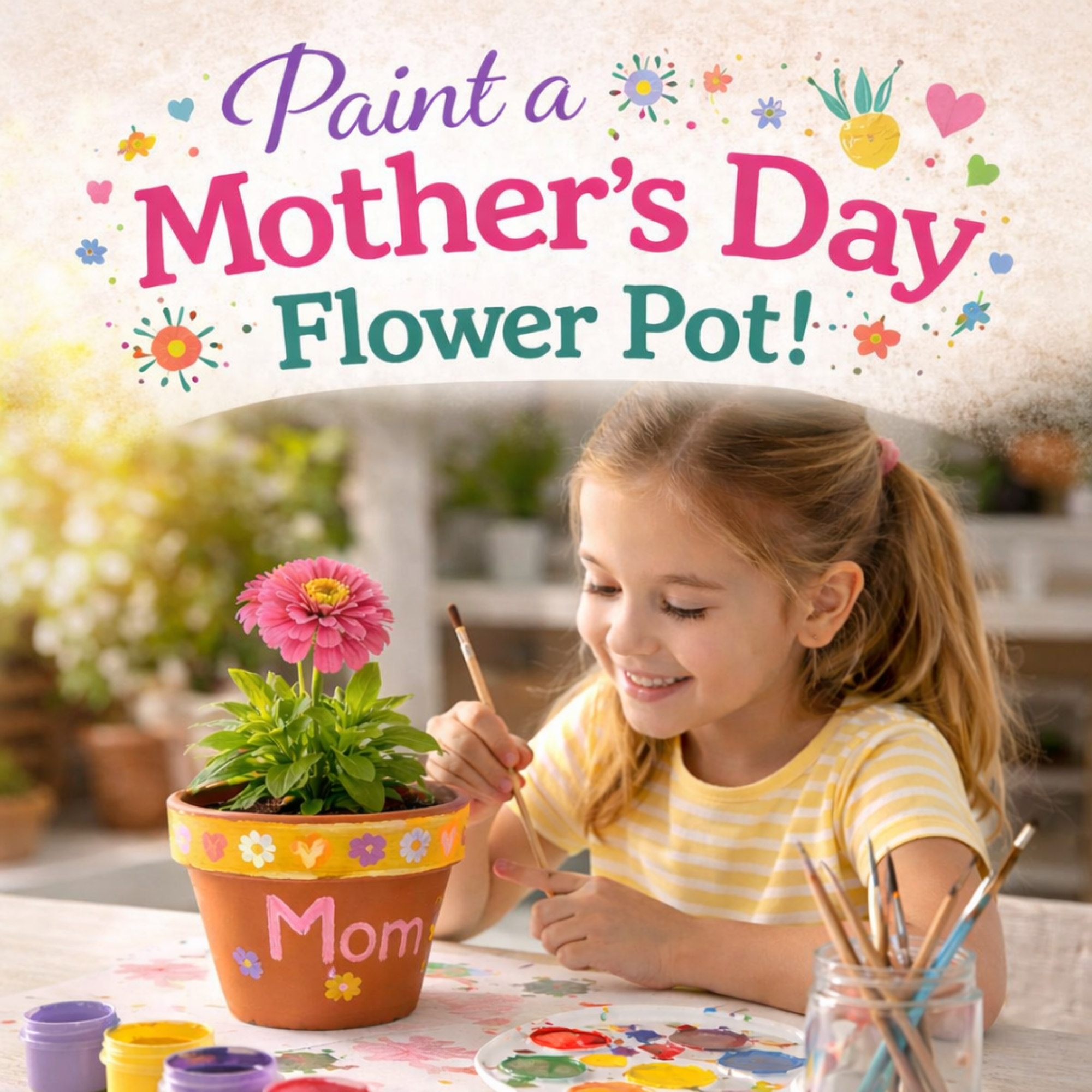 🌷 Little Gardeners: Paint + Plant for Mom | May 3rd
