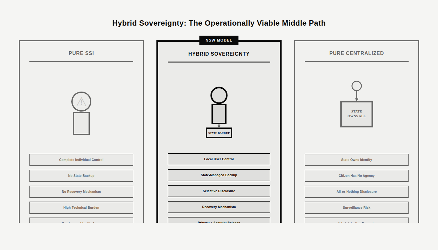 Image showing the operationally viable middle path of Hybrid Sovereignty