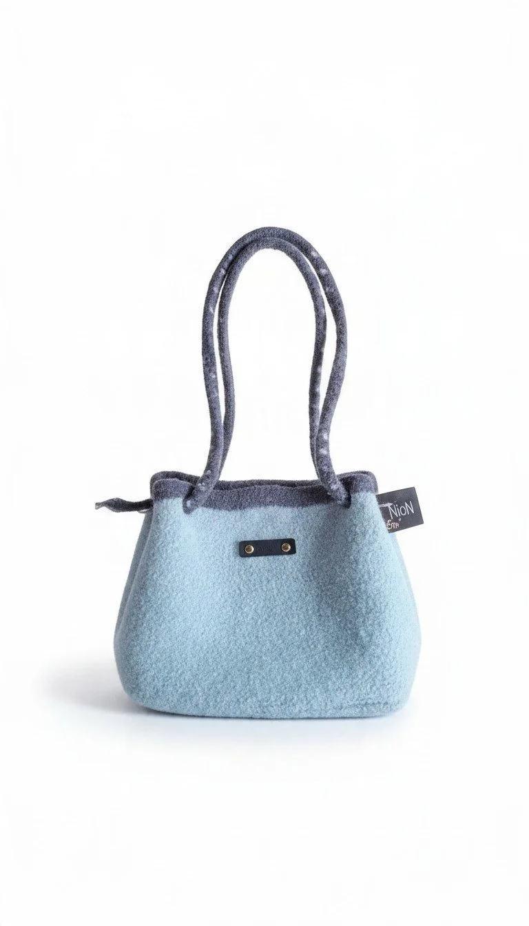 Jan - Large Tote with Wool Straps