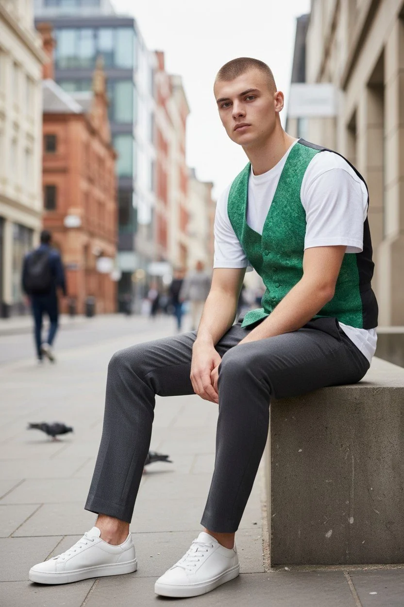 Green/Black Vest