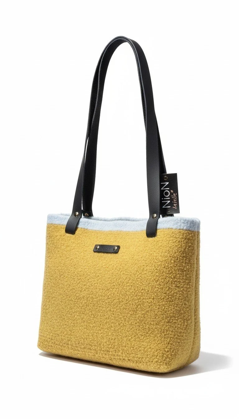 Danielle - Large Tote with Leather Straps