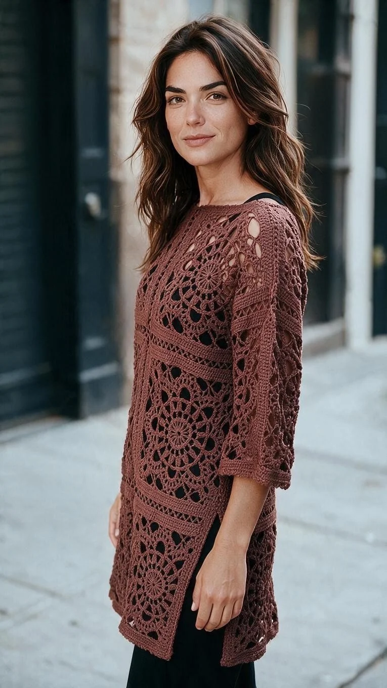 Chocolate Long Clas Top
