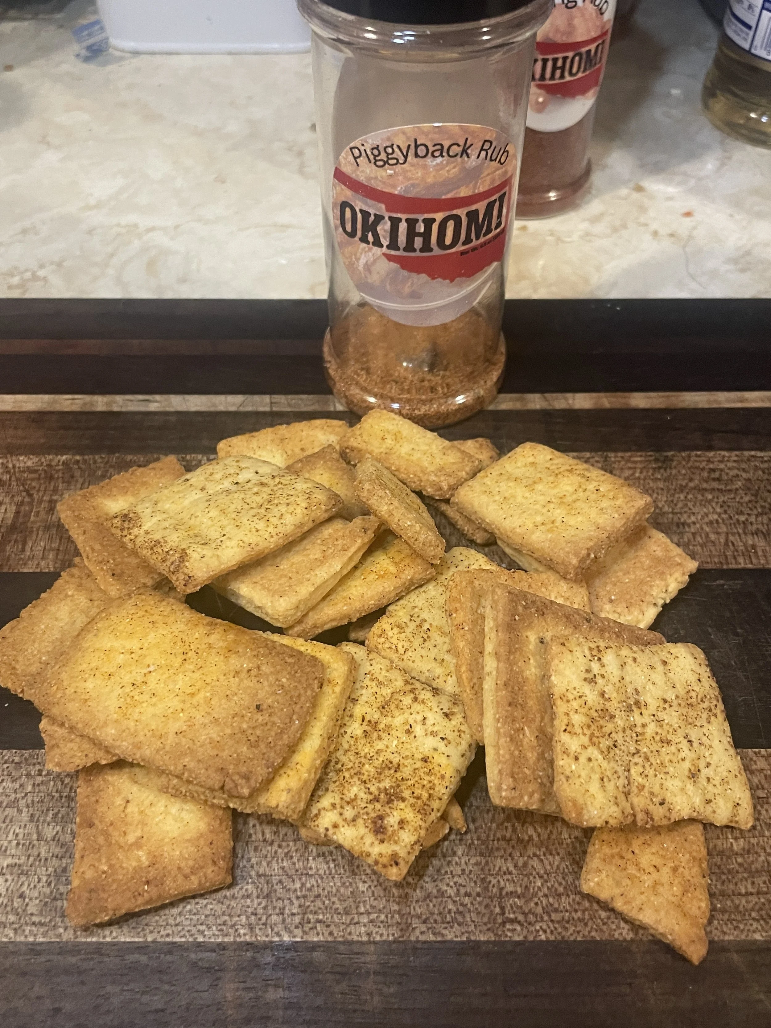 Porchfire Cornbread Crackers