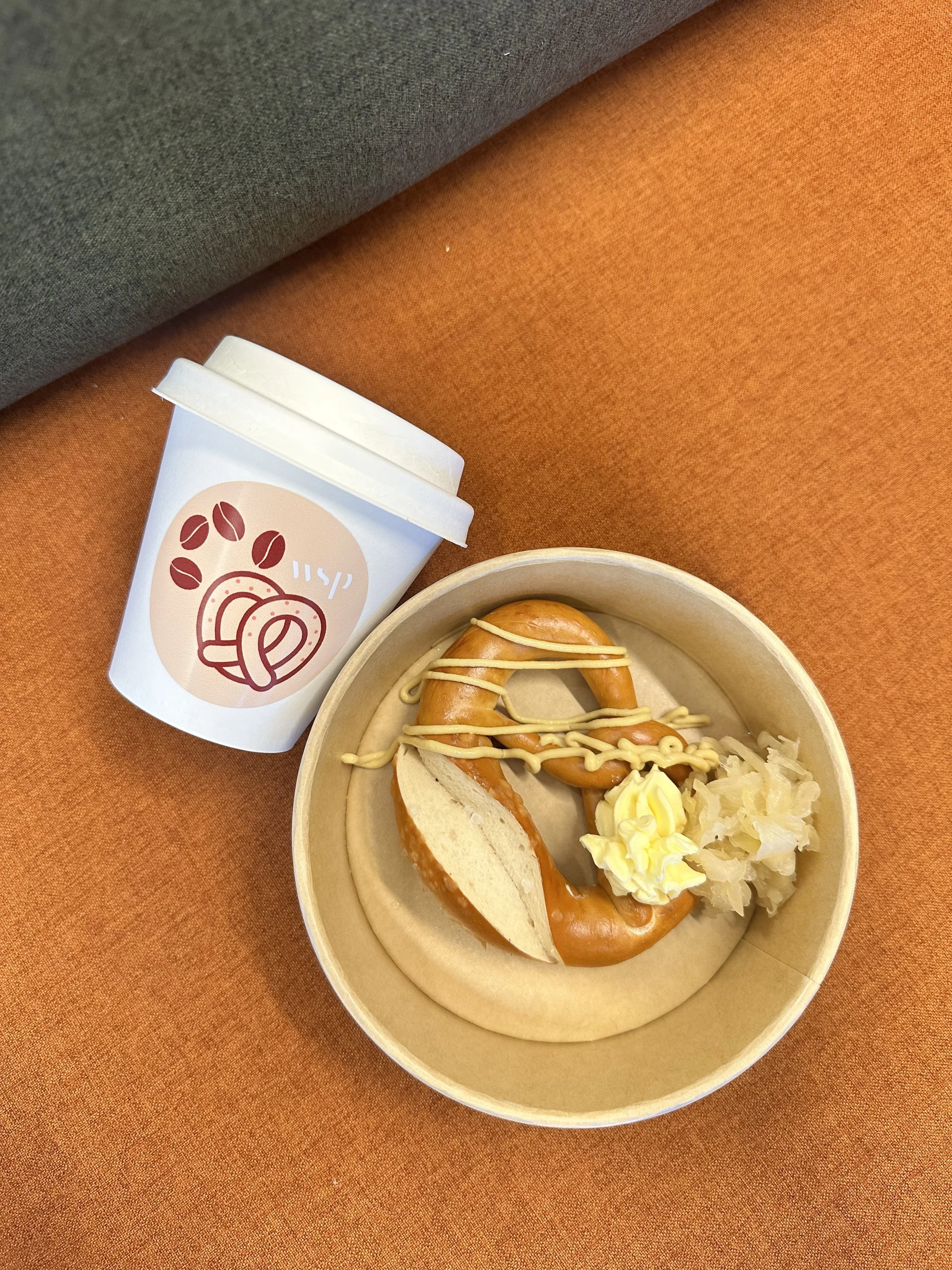 Branded Coffee &amp; Pretzel Cart 