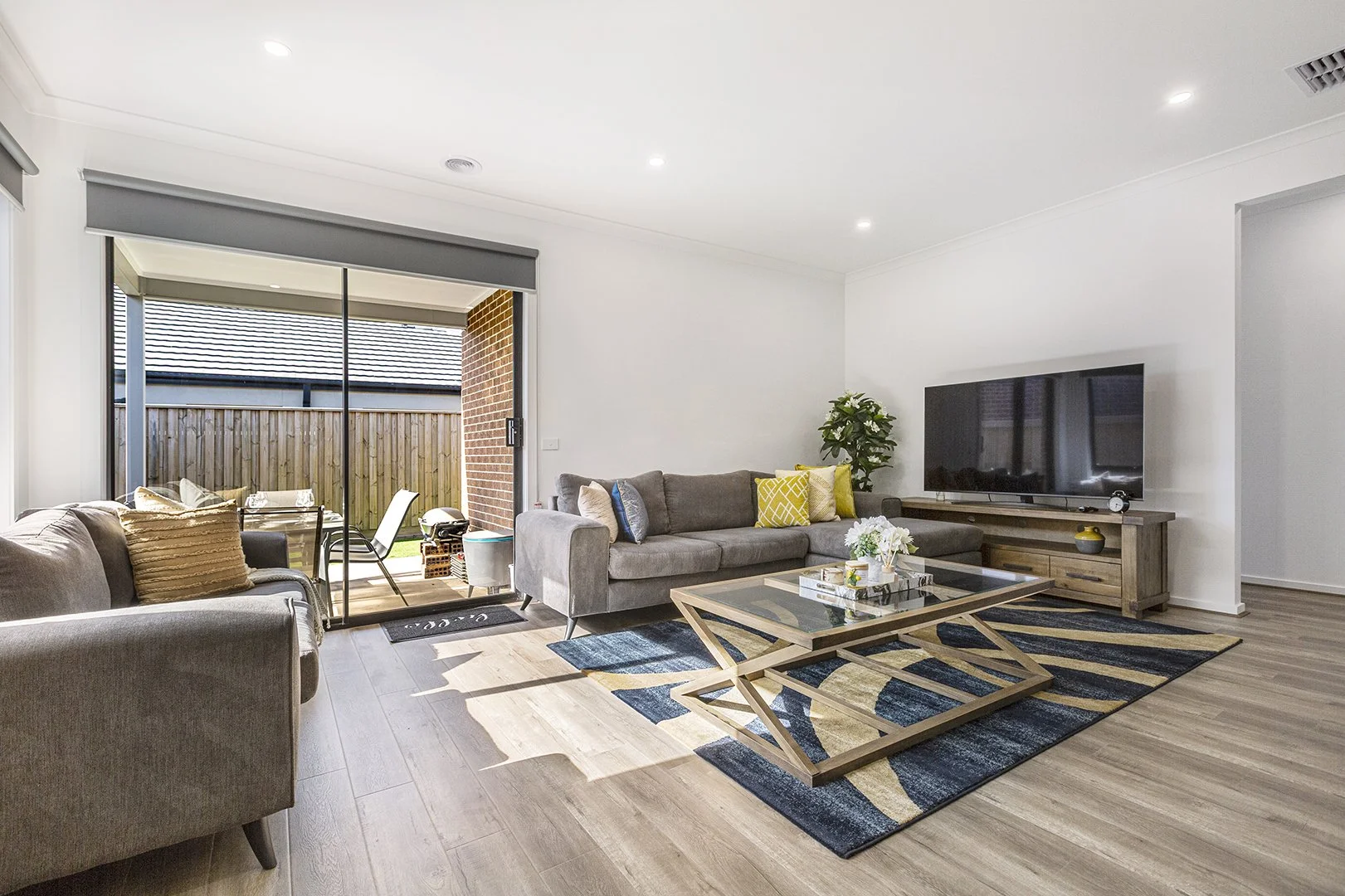 Airbnb well appointed lounge room in Melbourne, photographed by Andrew Para Photography
