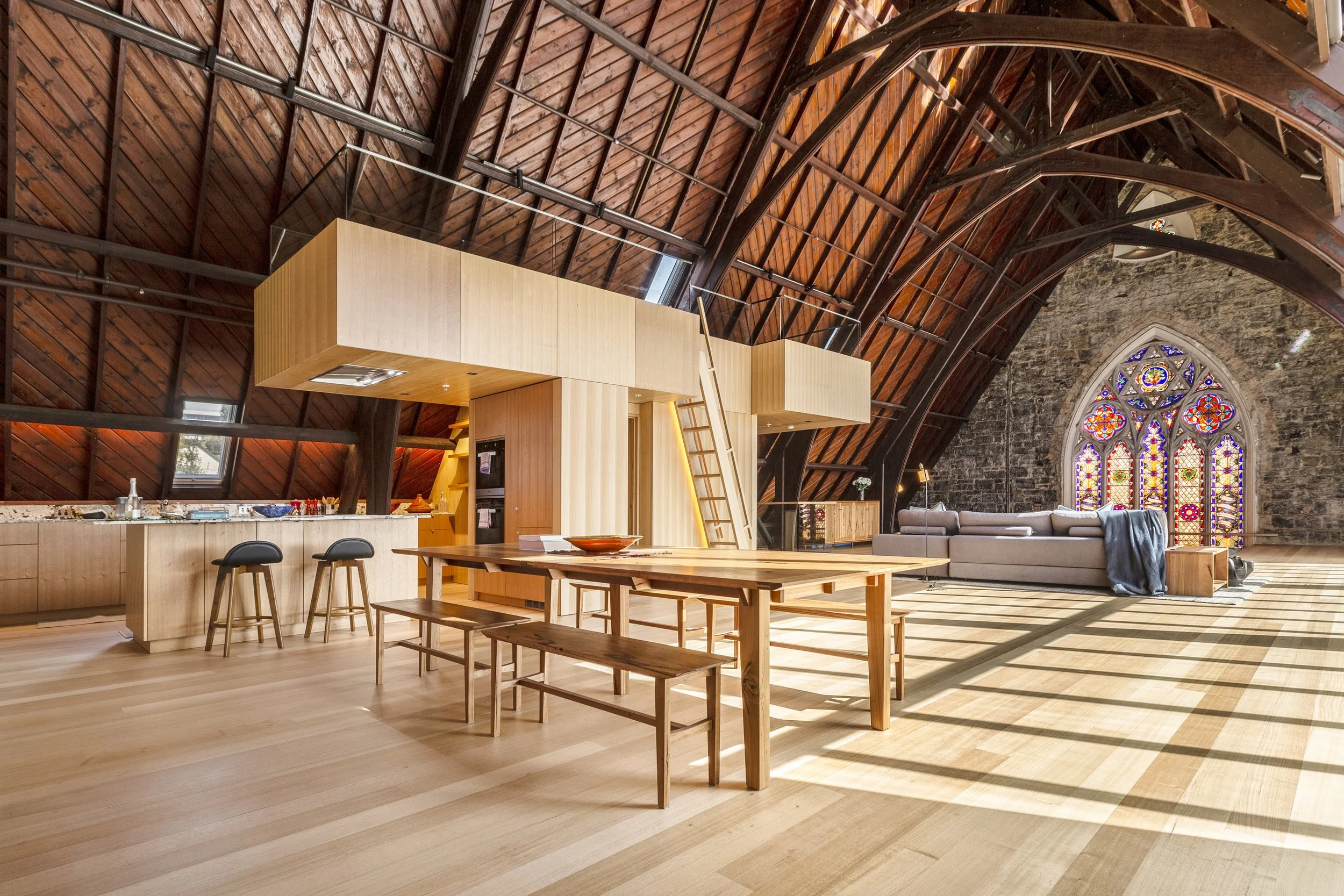 Professional Airbnb photography in Melbourne by Andrew Para, showcasing a bright and inviting architectural interior styled to boost bookings.