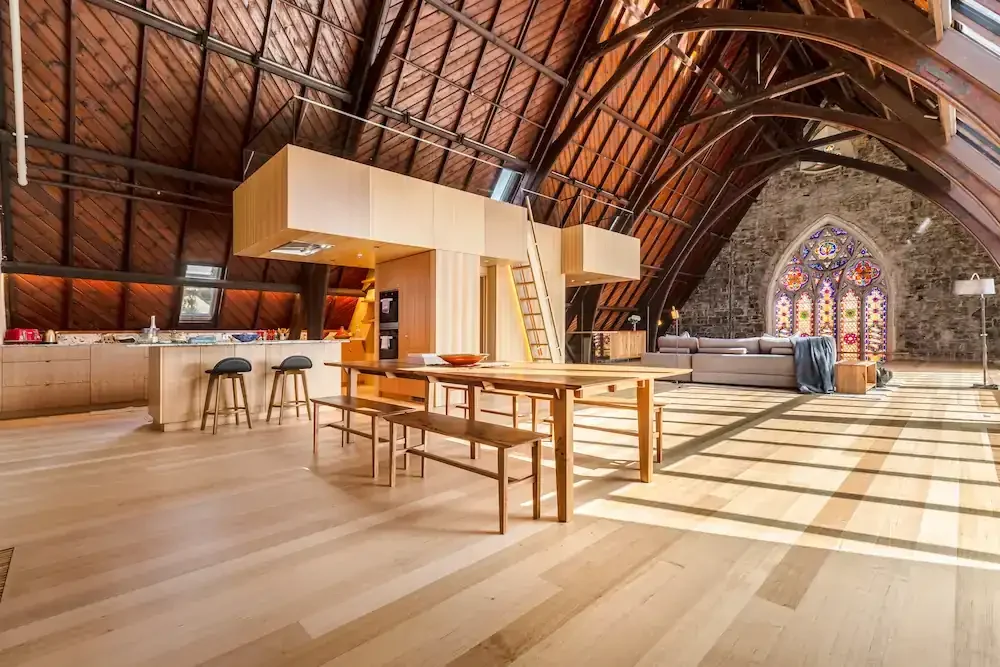 Architectural interior photography of a stylish Fitzroy apartment, captured by Melbourne Airbnb photographer Andrew Paranavitana.