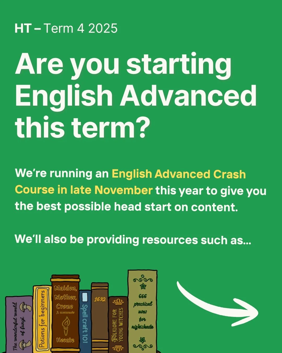 📅 English Advanced Crash Courses &mdash; Fill out the EOI in our bio!

⭐Our English tutors are running a Year 12 English Advanced crash course to give you the best possible start on HSC content. All participants will be provided with a comprehensive