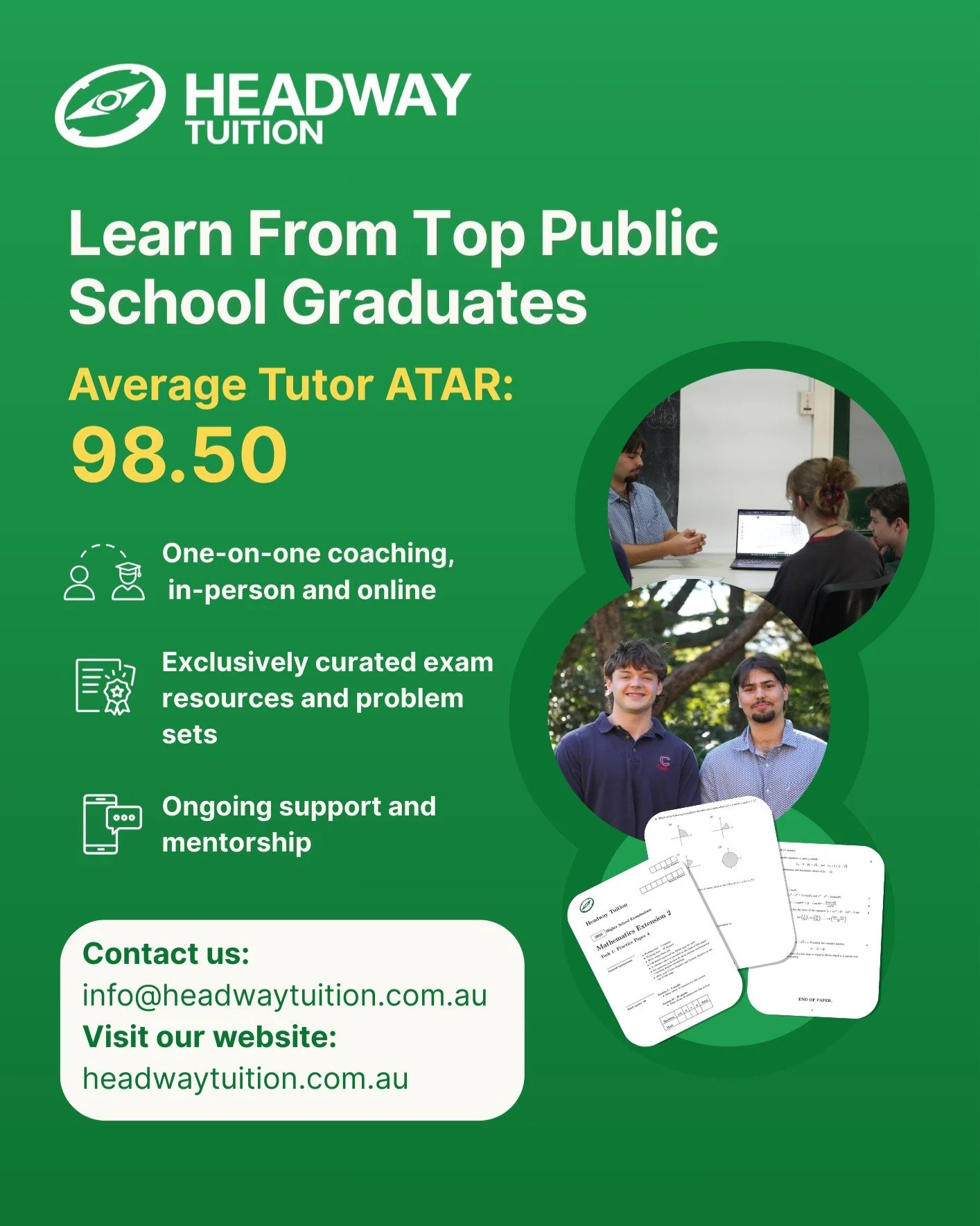 Learn from Sydney&rsquo;s top public school graduates. 2026 enrolments are now open 🚀

Book your free consultation today &mdash; link in bio.