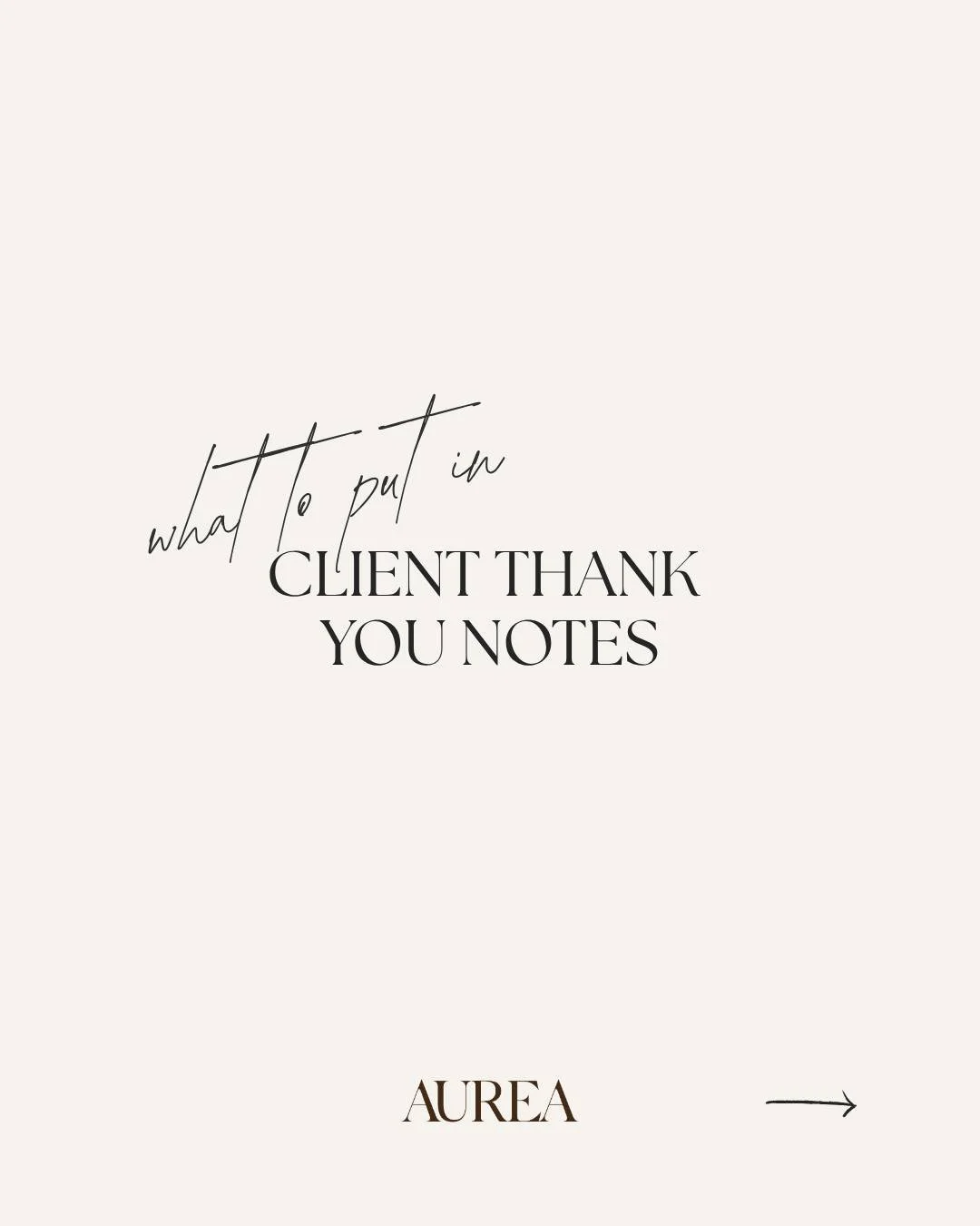 Stuck staring at a blank card, dreaming up the perfect &lsquo;thank you&rsquo; to your client? 

💌 Be genuine 〜 your clients want to hear you, not corporate speak.
💌 Be specific 〜 mention something personal or memorable about your time together.
💌